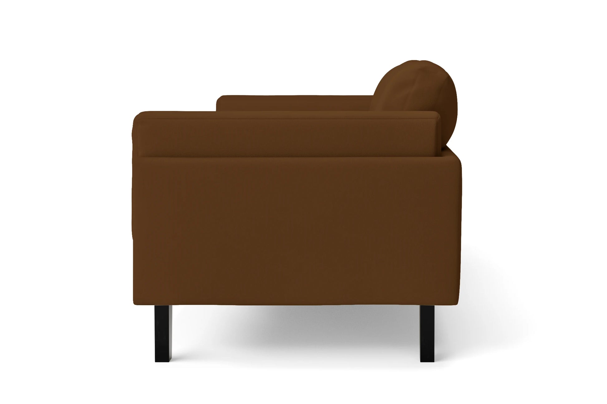 Alseno 3 Seater Sofa Walnut Brown Leather