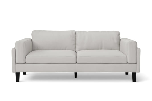 Alseno 3 Seater Sofa White Leather