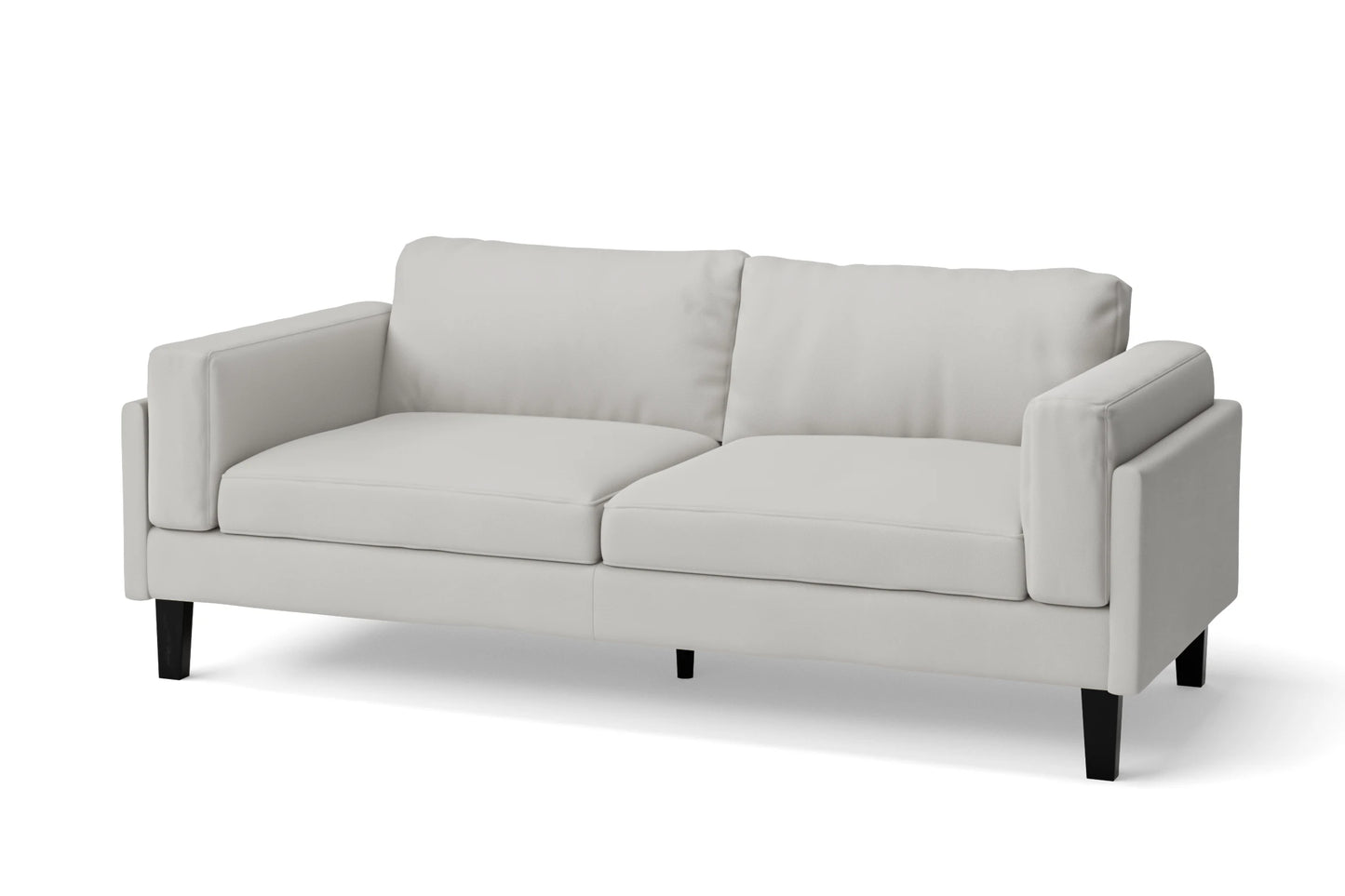 Alseno 3 Seater Sofa White Leather