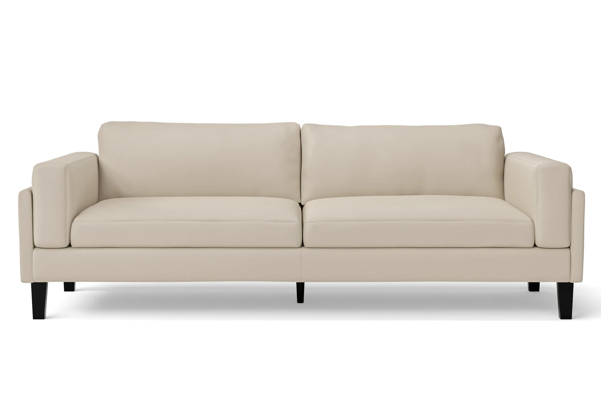 Alseno 4 Seater Sofa Cream Leather