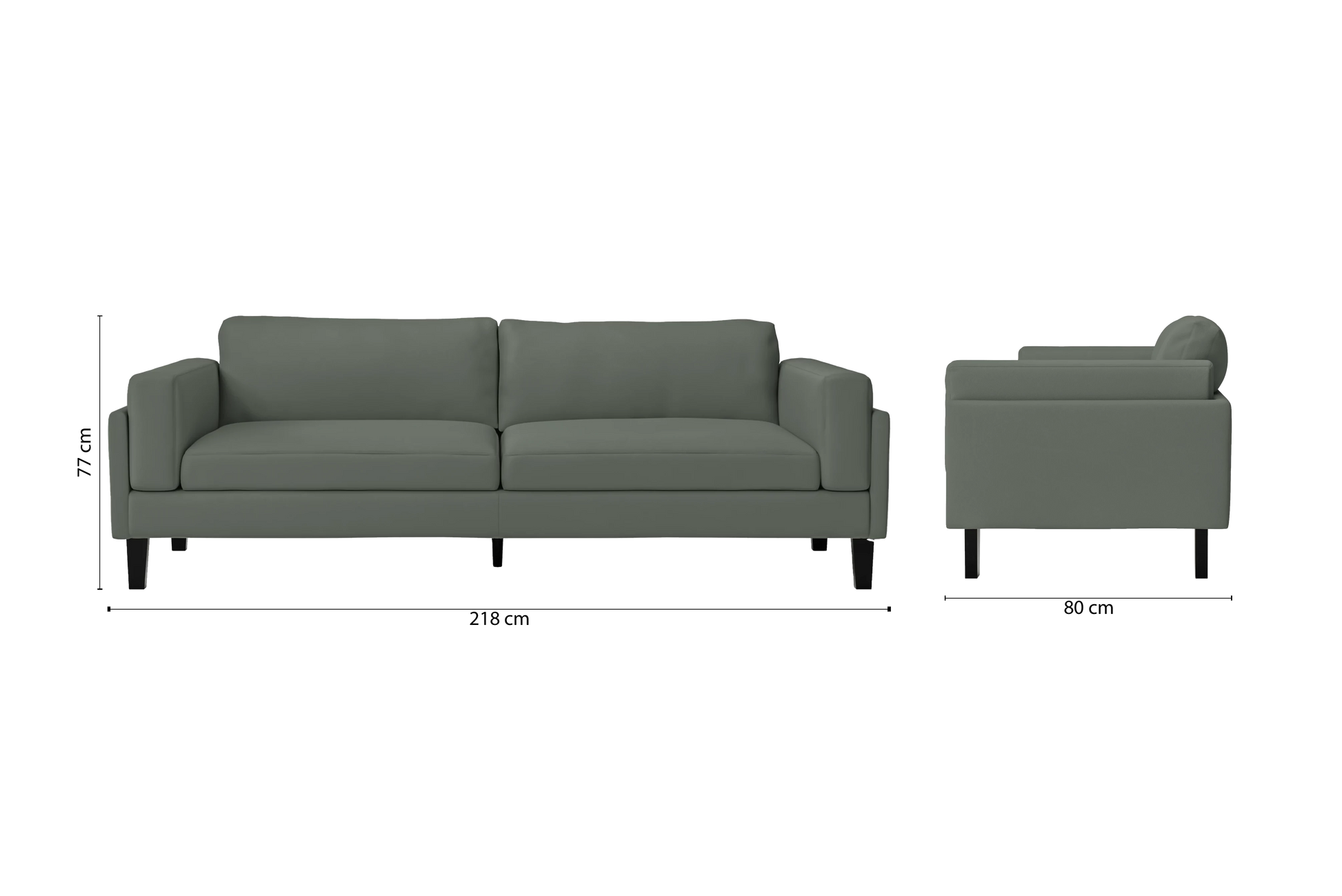 Alseno 4 Seater Sofa Lush Leather