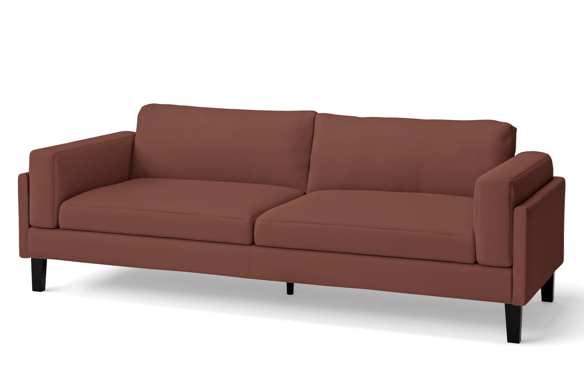 Alseno 4 Seater Sofa Mauve Leather