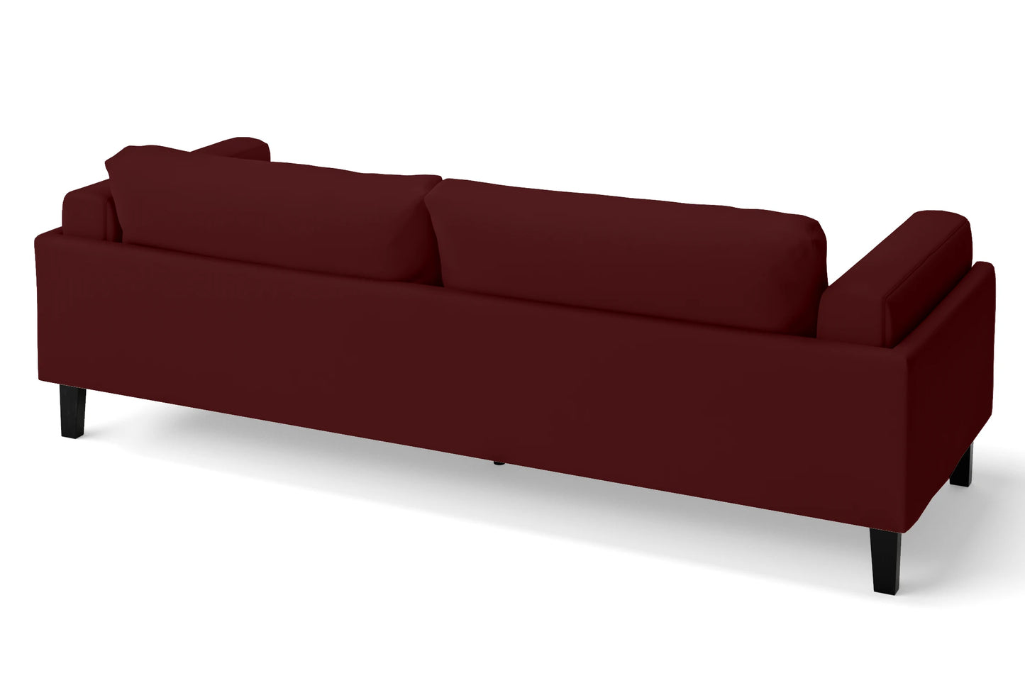 Alseno 4 Seater Sofa Red Leather