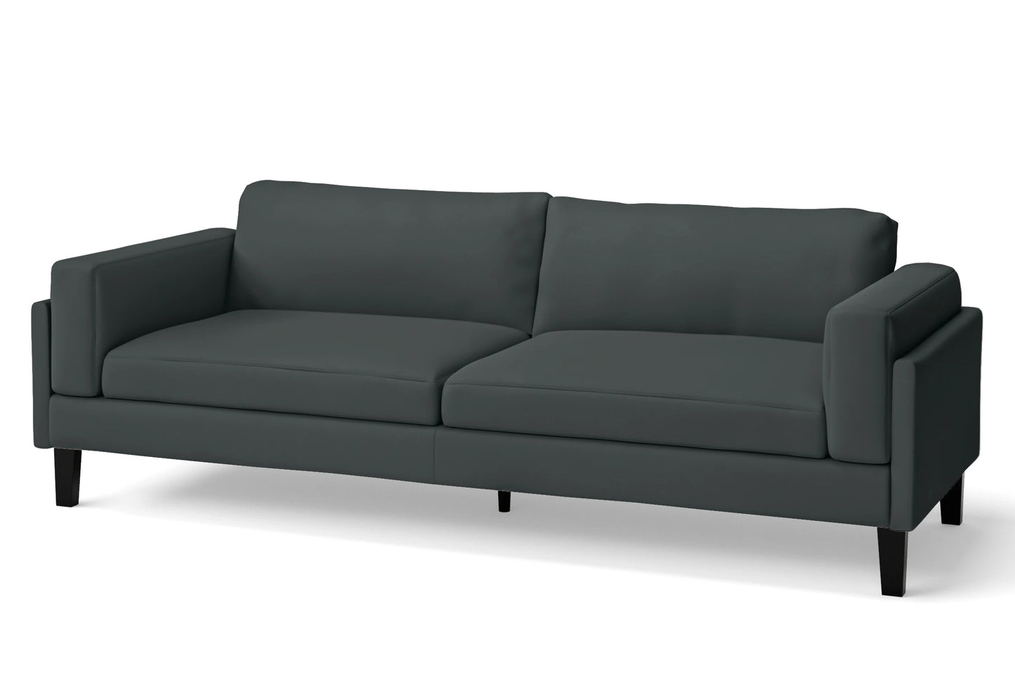 Alseno 4 Seater Sofa Slate Leather