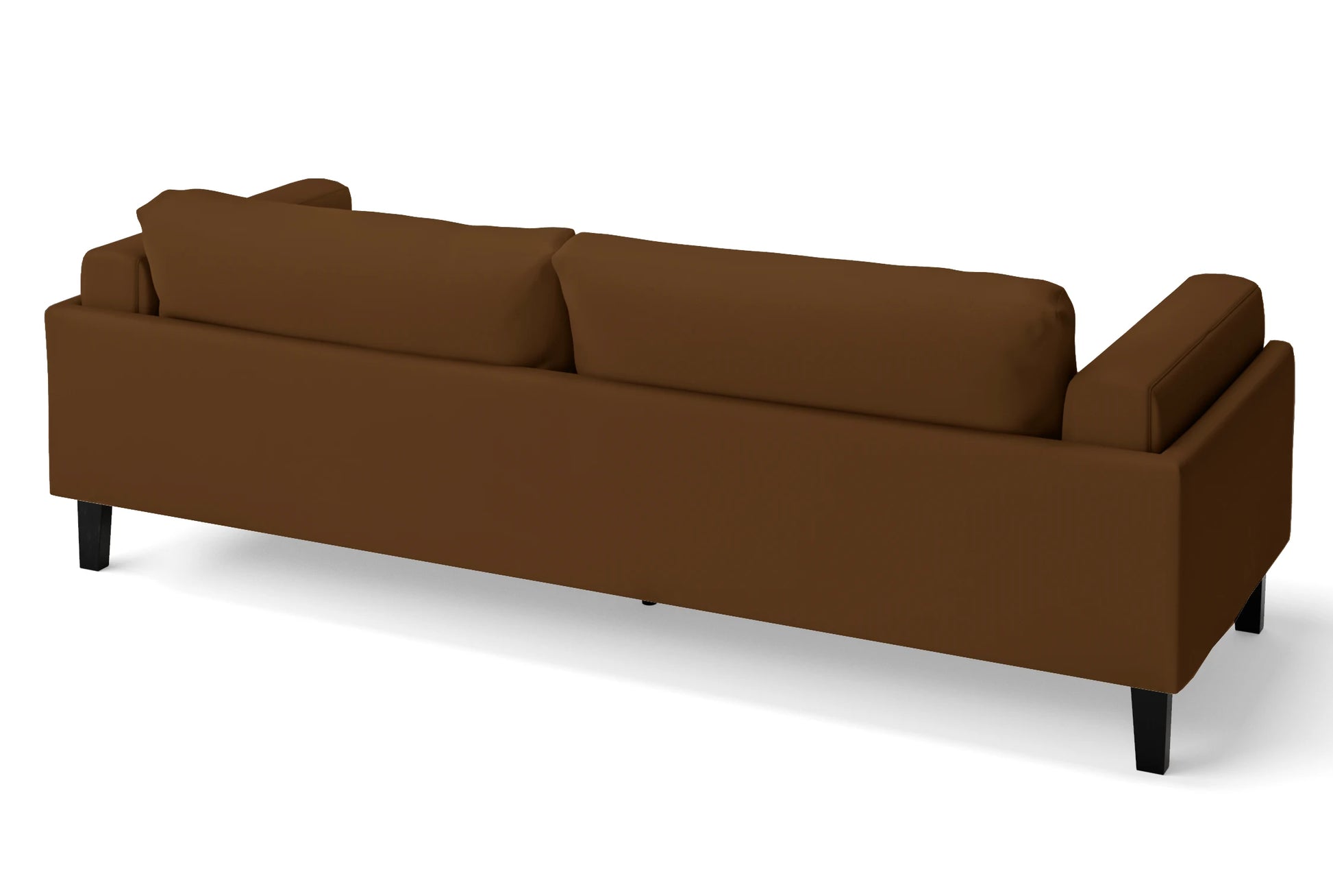 Alseno 4 Seater Sofa Walnut Brown Leather