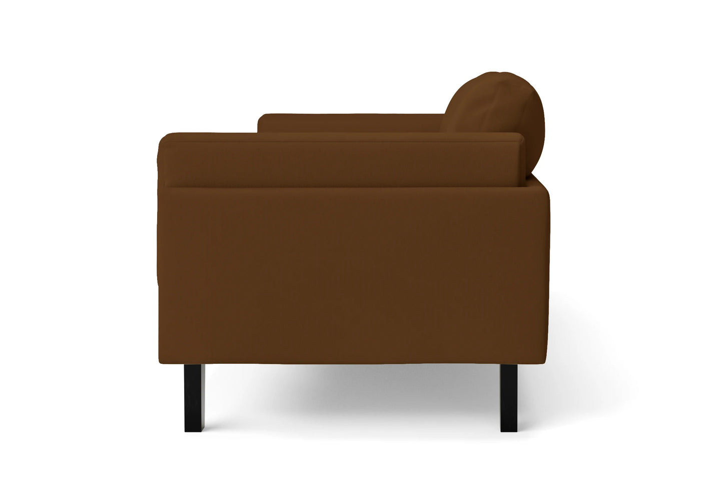 Alseno 4 Seater Sofa Walnut Brown Leather