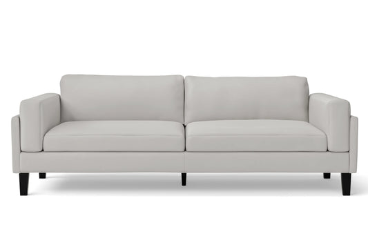 Alseno 4 Seater Sofa White Leather