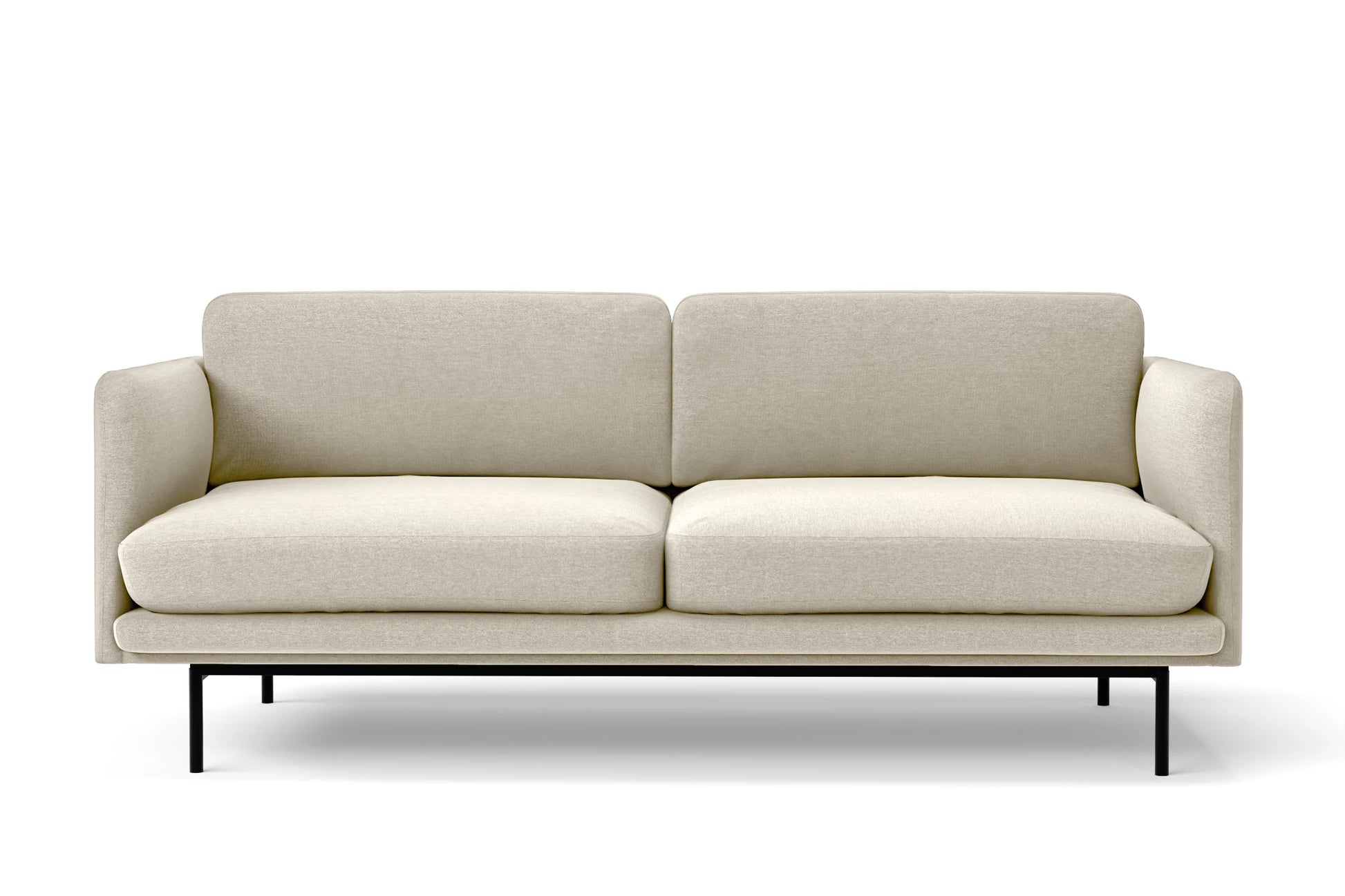 Ancona 2 Seater Sofa Cream Linen Fabric