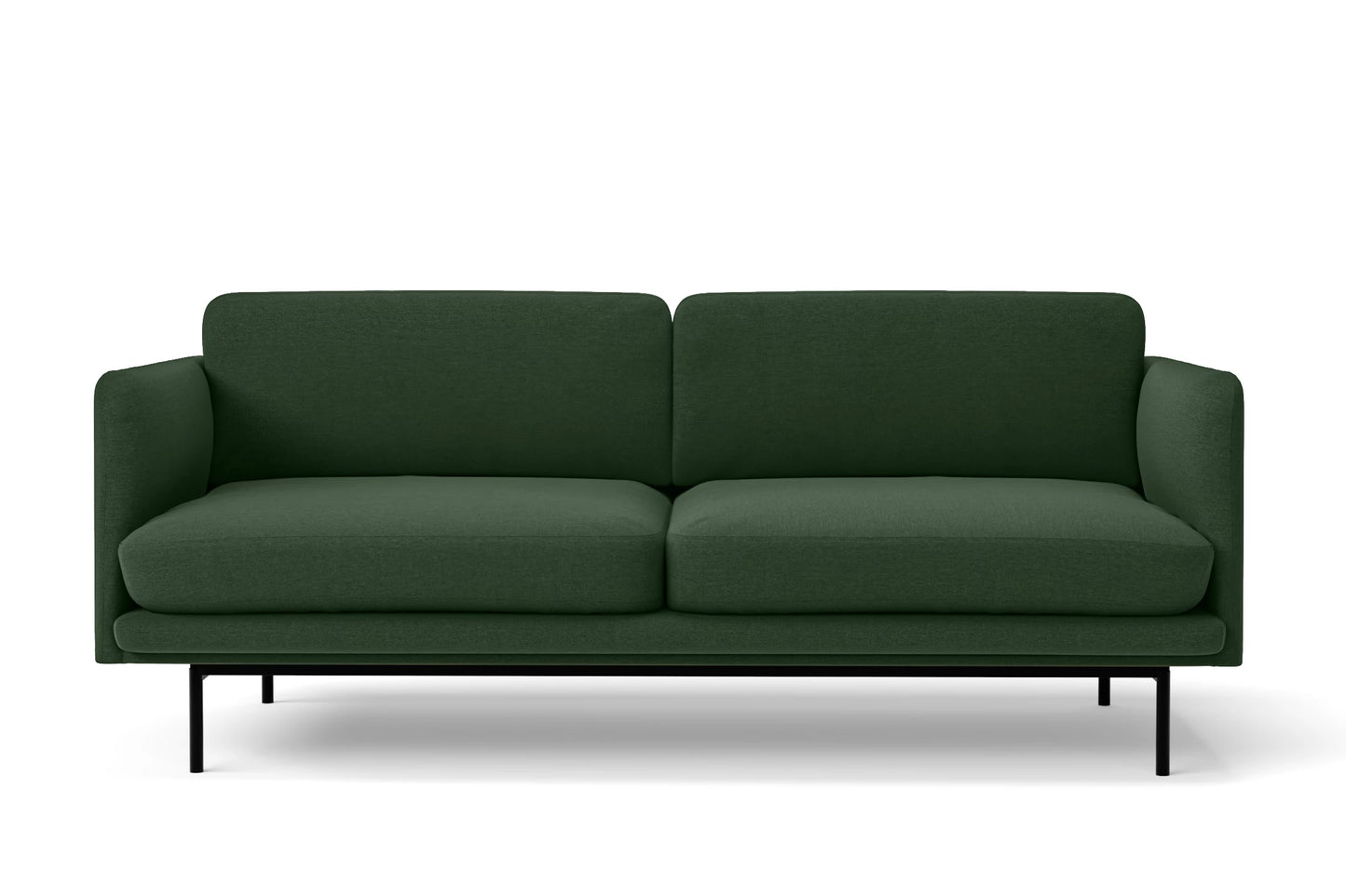 Ancona 2 Seater Sofa Forest Green Linen Fabric