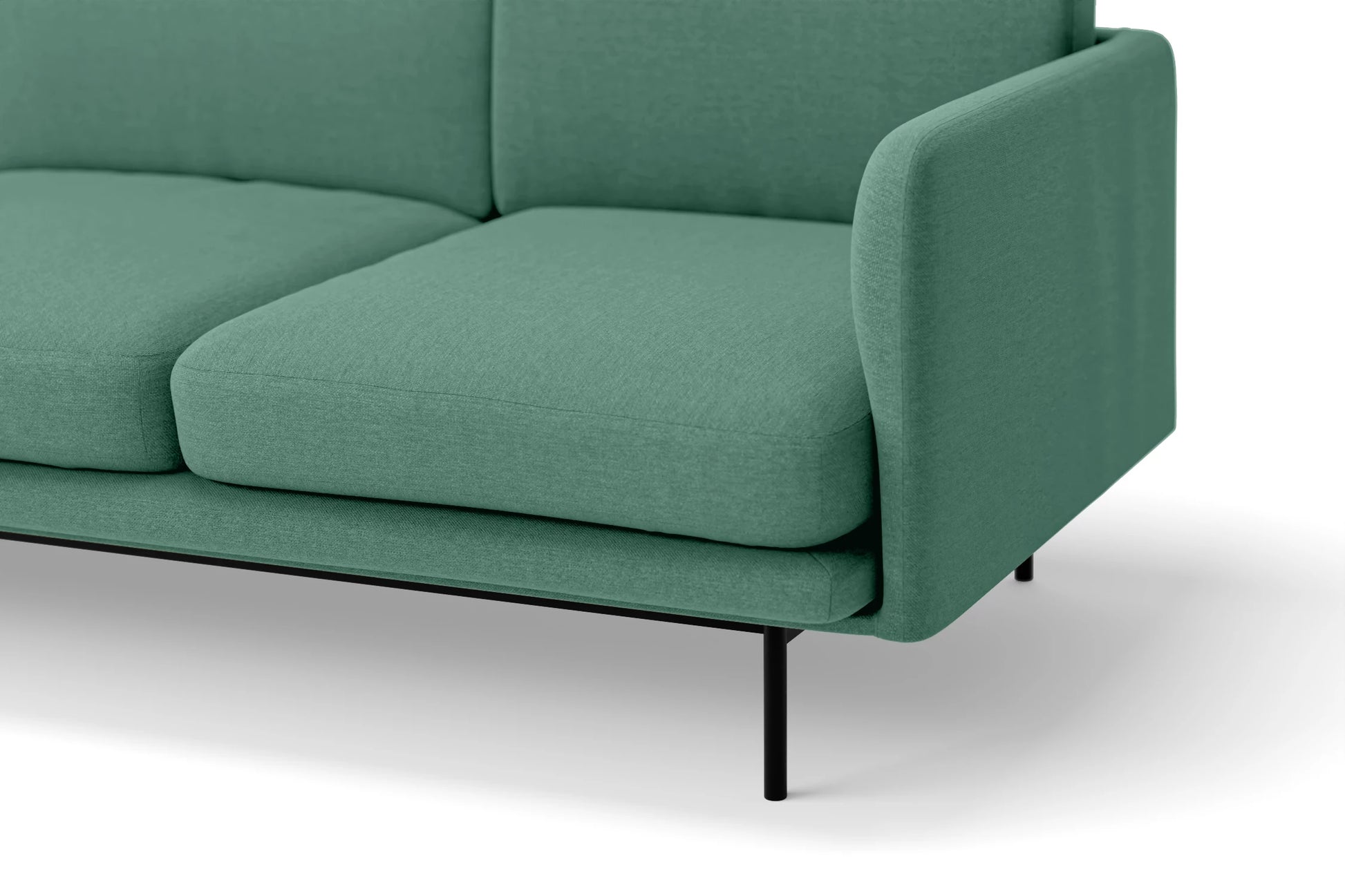 Ancona 2 Seater Sofa Mint Green Linen Fabric