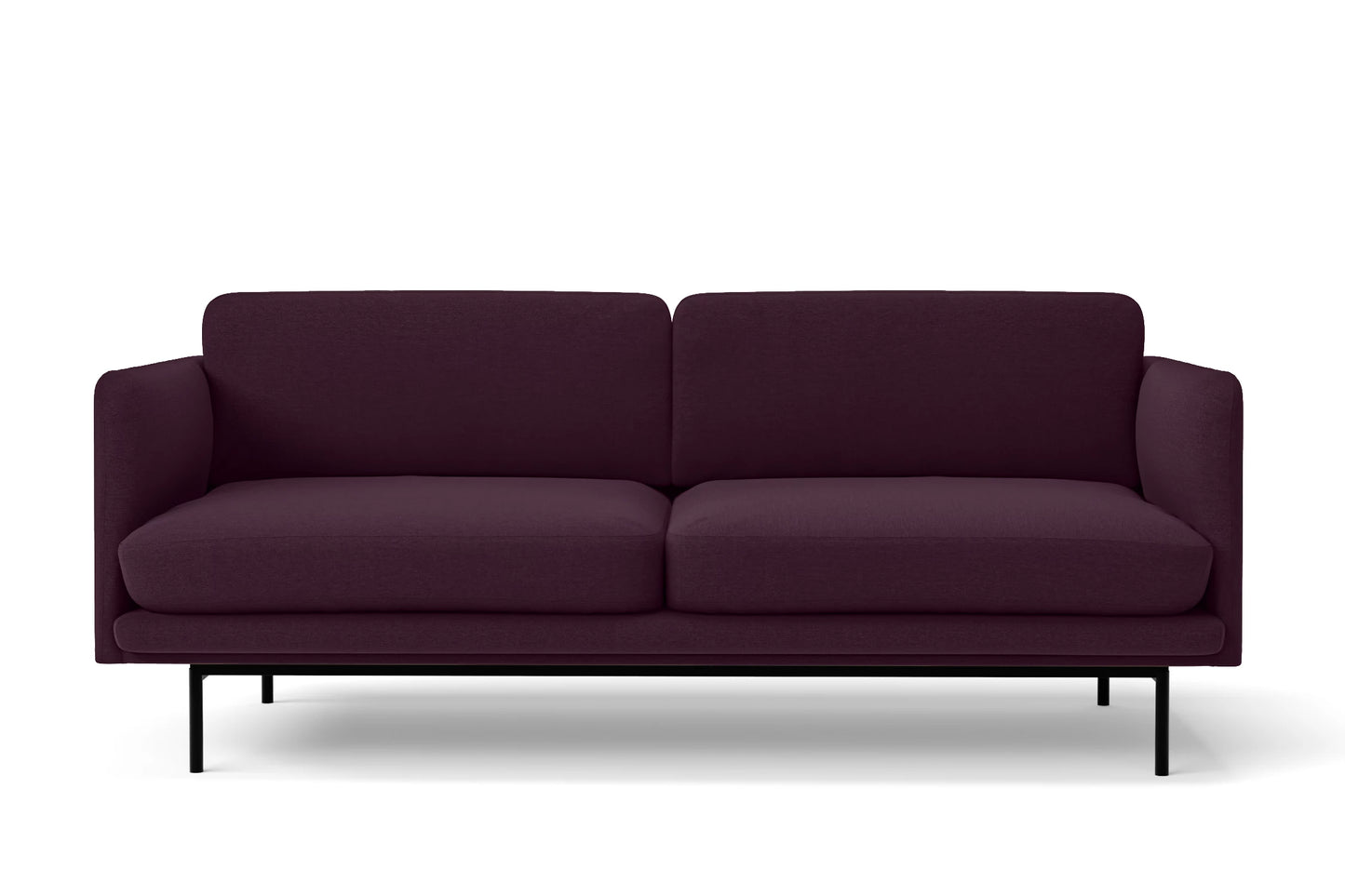 Ancona 2 Seater Sofa Purple Linen Fabric