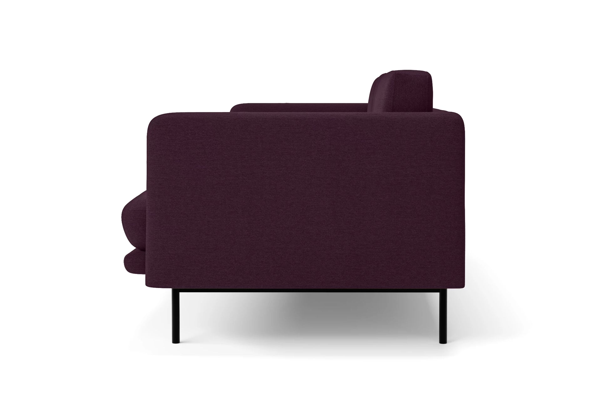 Ancona 2 Seater Sofa Purple Linen Fabric