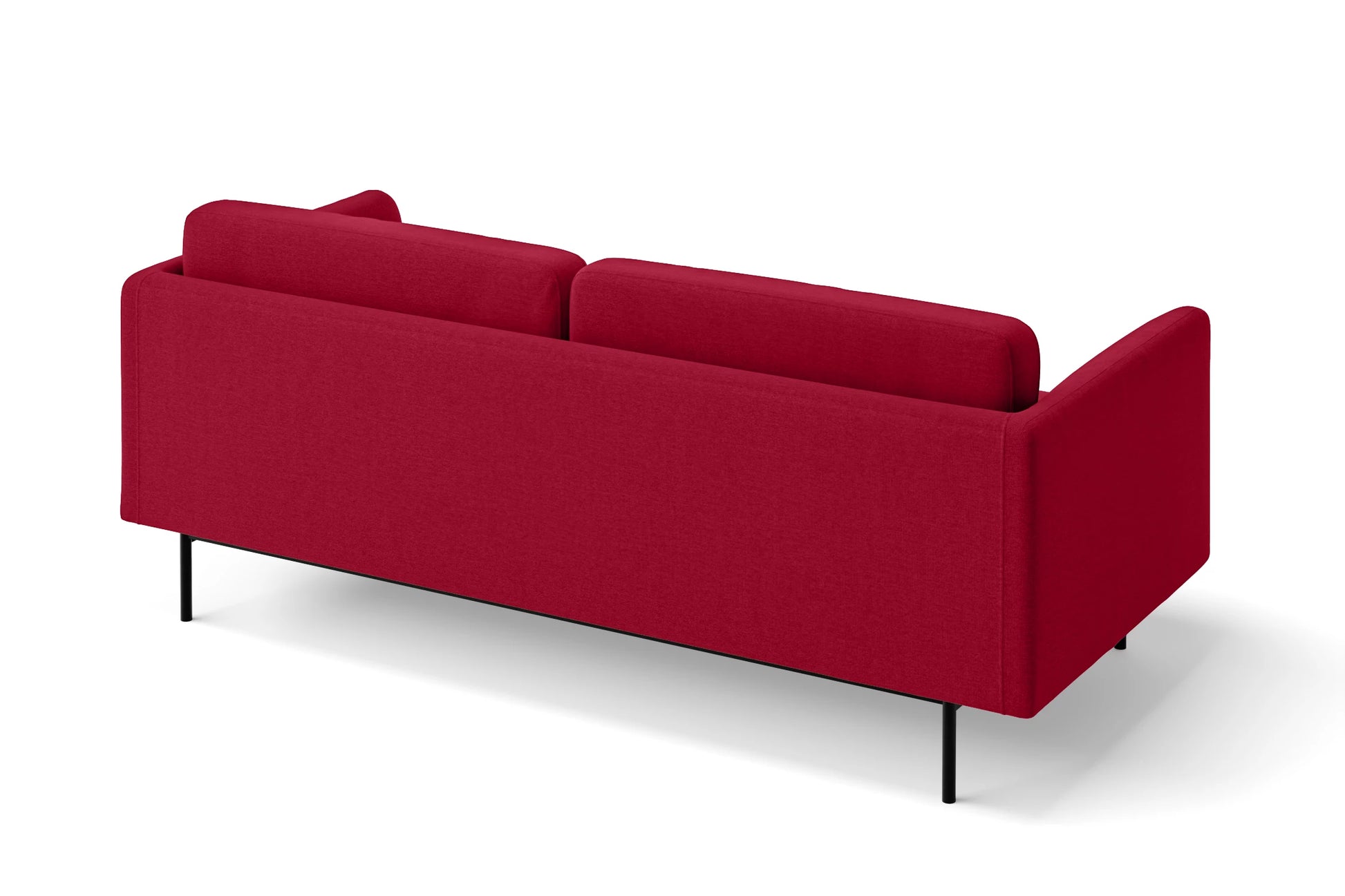 Ancona 2 Seater Sofa Red Linen Fabric