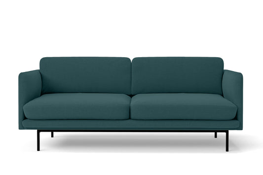 Ancona 2 Seater Sofa Teal Linen Fabric