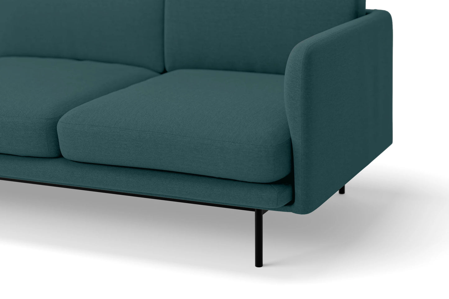 Ancona 2 Seater Sofa Teal Linen Fabric