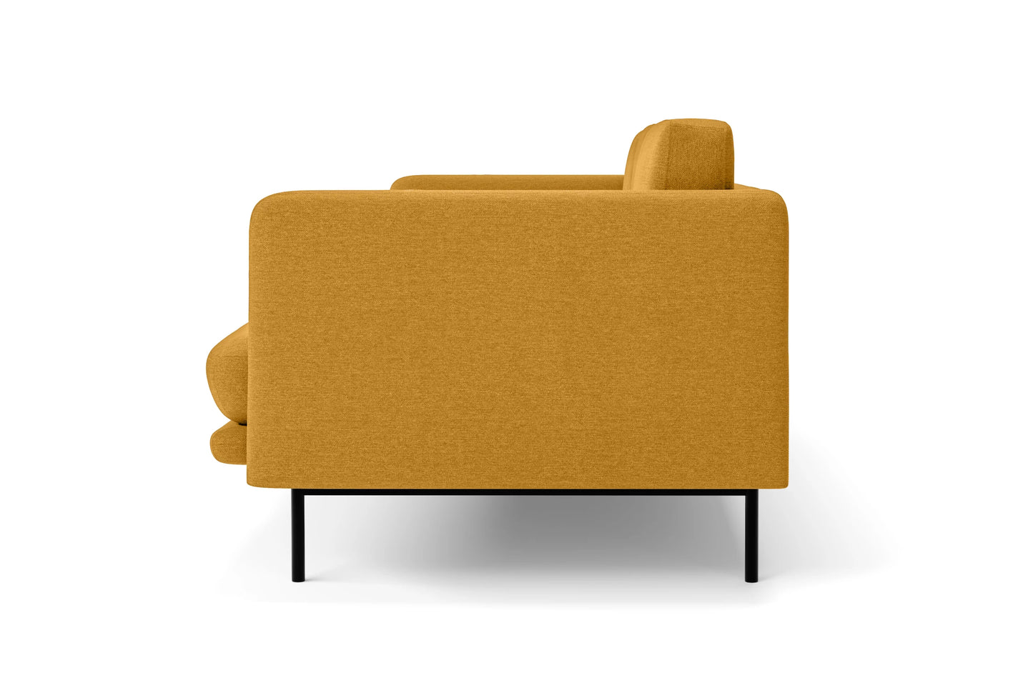 Ancona 2 Seater Sofa Yellow Linen Fabric