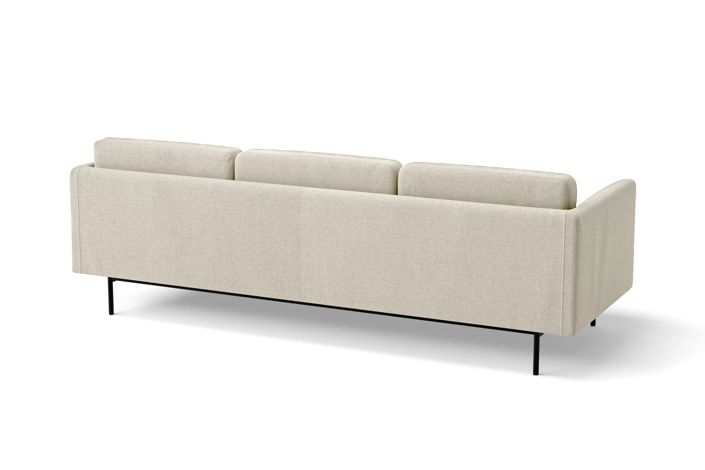 Ancona 3 Seater Sofa Cream Linen Fabric