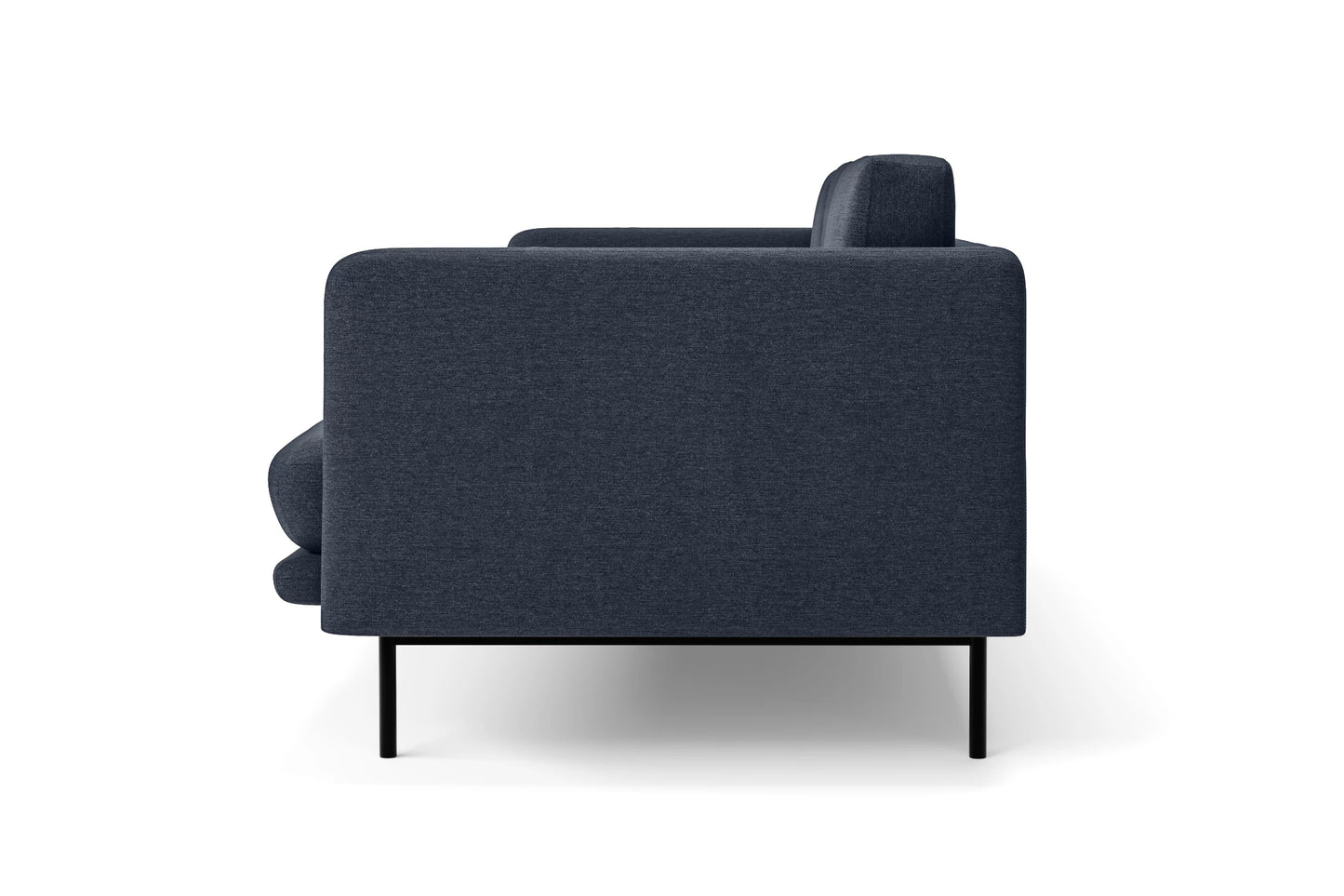 Ancona 3 Seater Sofa Dark Blue Linen Fabric