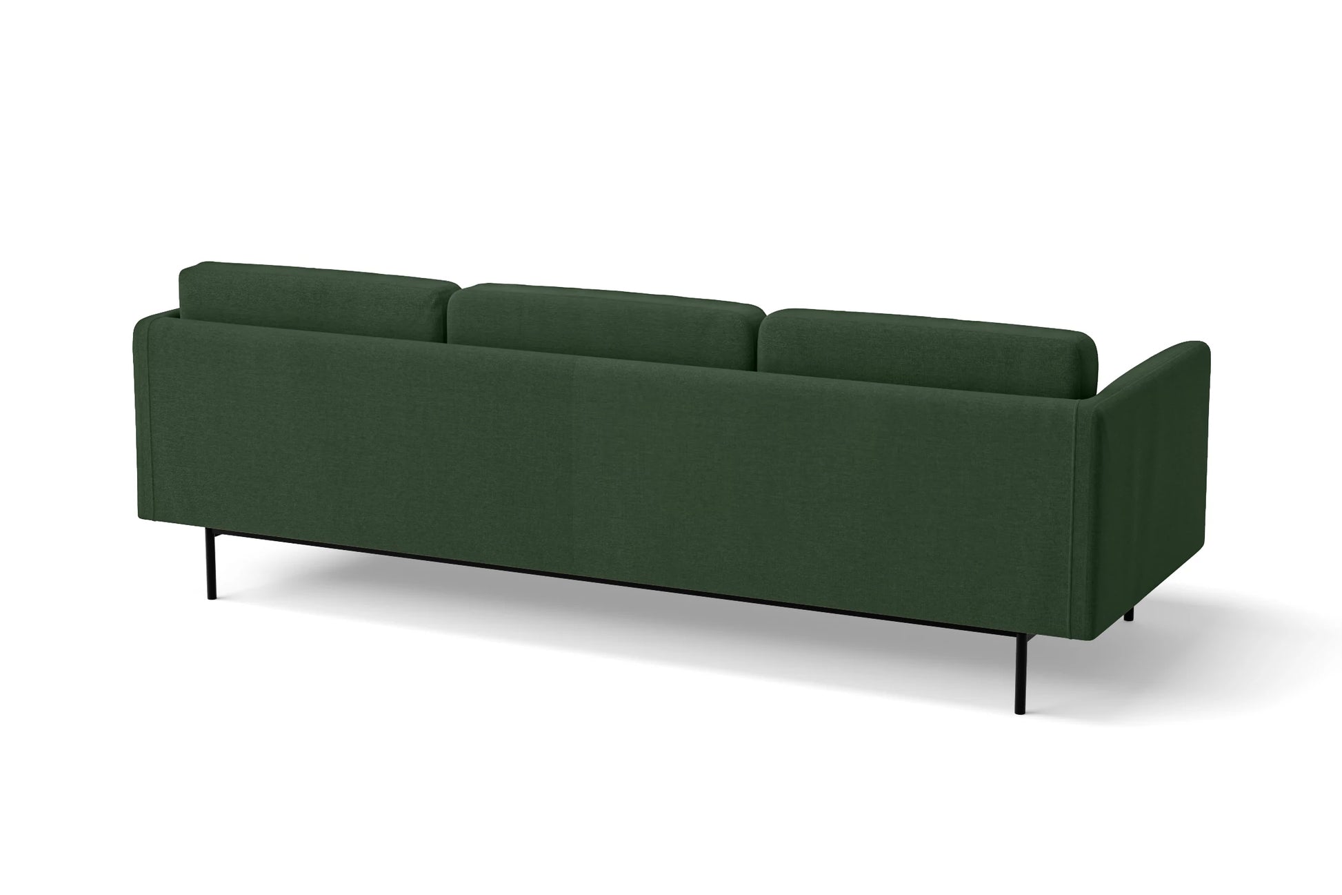 Ancona 3 Seater Sofa Forest Green Linen Fabric