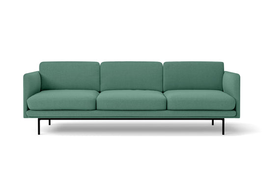 Ancona 3 Seater Sofa Mint Green Linen Fabric