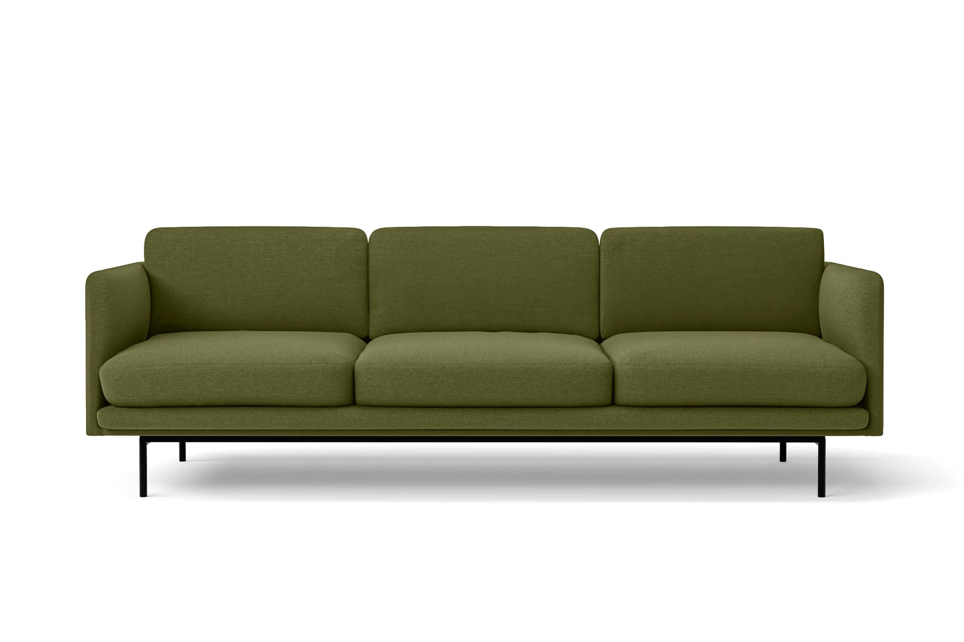 Ancona 3 Seater Sofa Olive Linen Fabric