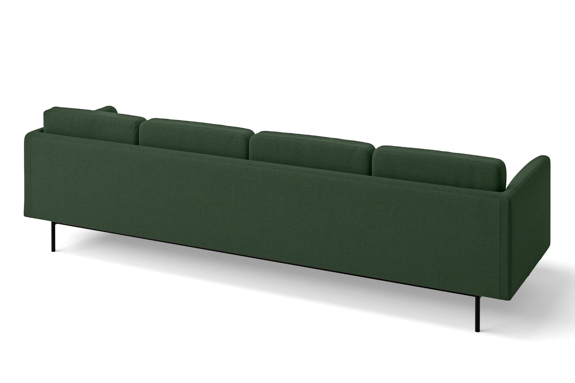 Ancona 4 Seater Sofa Forest Green Linen Fabric