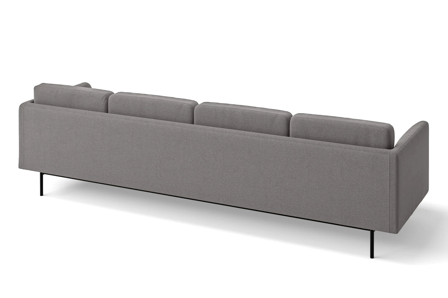 Ancona 4 Seater Sofa Grey Linen Fabric