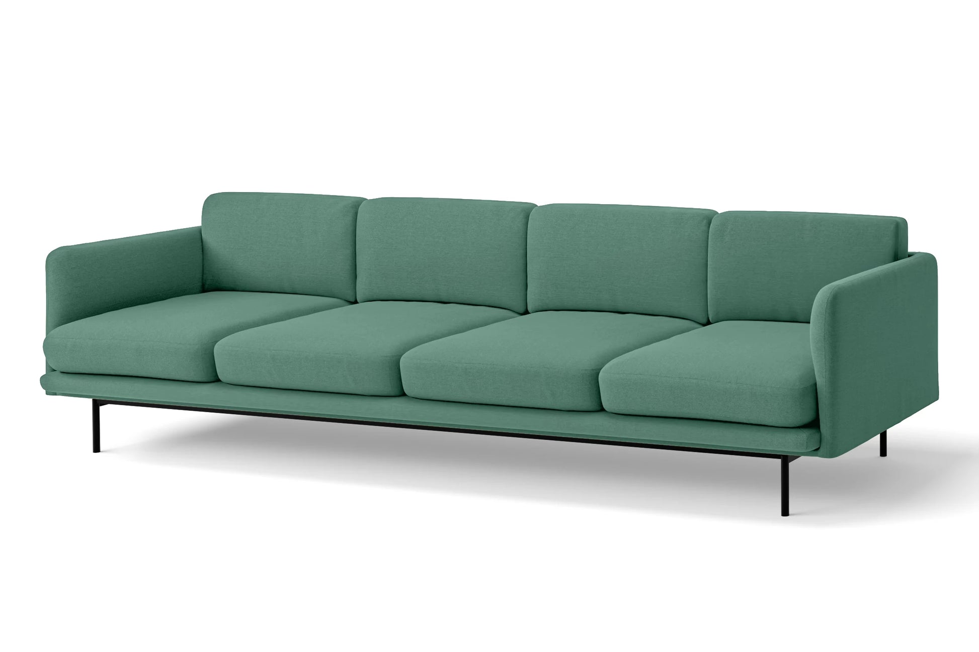 Ancona 4 Seater Sofa Mint Green Linen Fabric