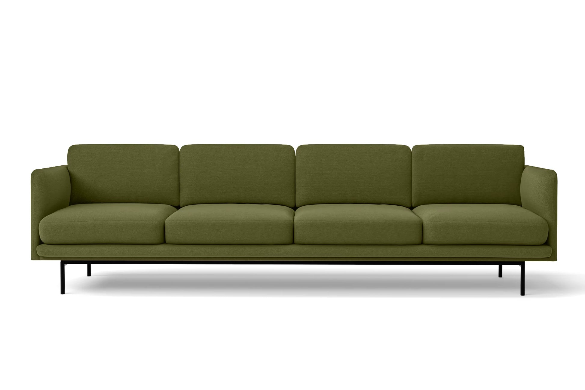 Ancona 4 Seater Sofa Olive Linen Fabric