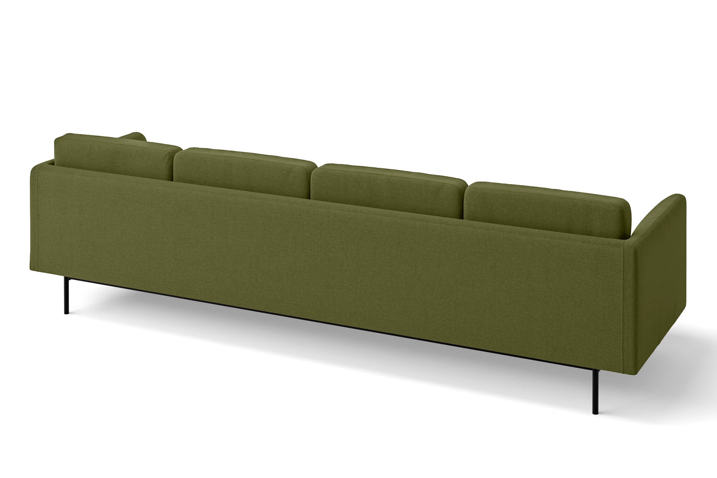 Ancona 4 Seater Sofa Olive Linen Fabric