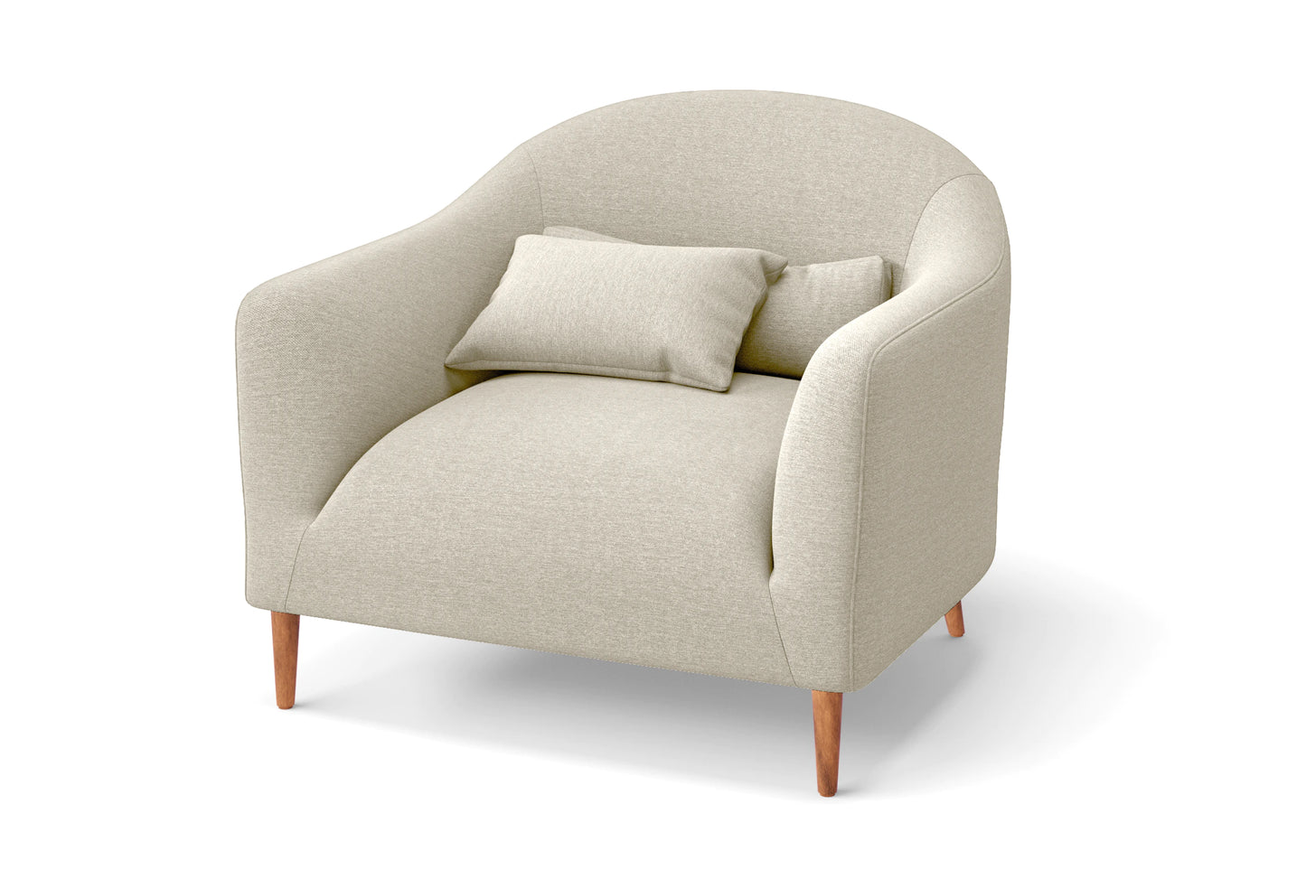 Andria Armchair Cream Linen Fabric