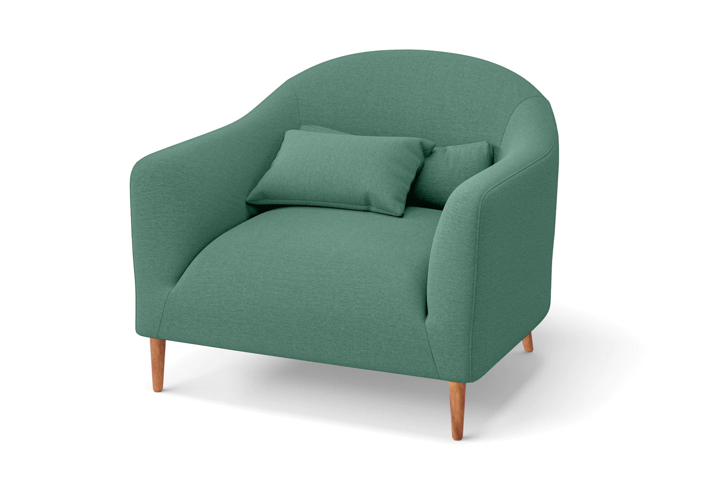 Andria Armchair Mint Green Linen Fabric