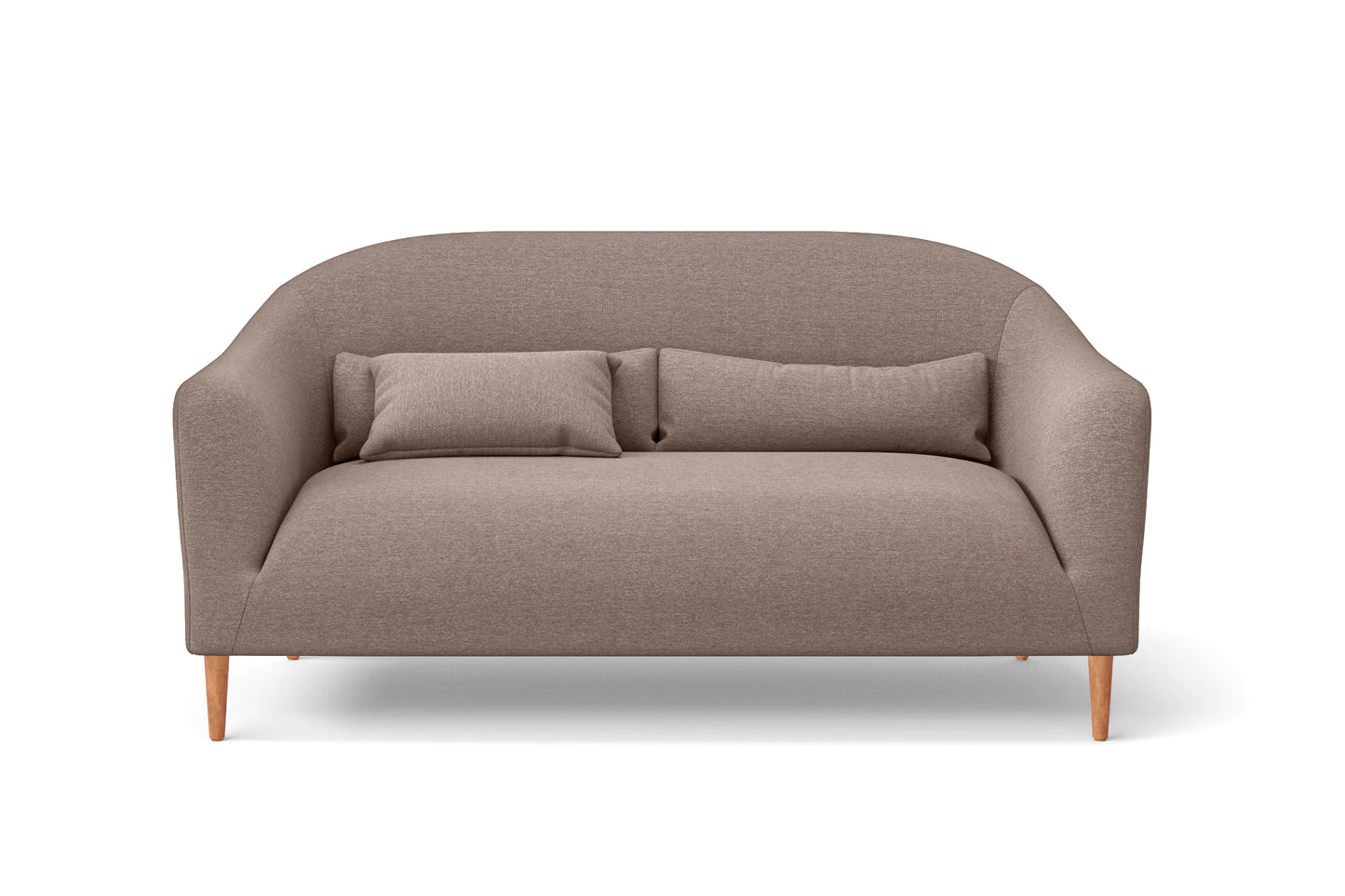 Andria 2 Seater Sofa Caramel Linen Fabric