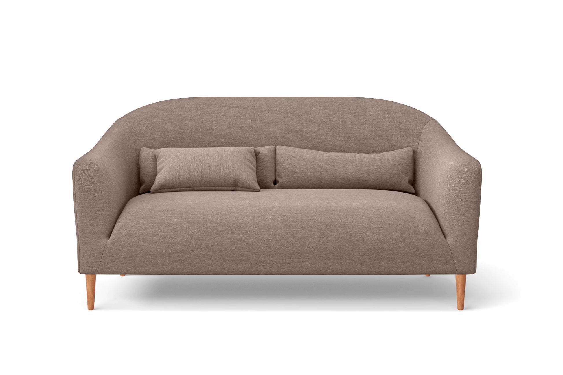 Andria 2 Seater Sofa Caramel Linen Fabric