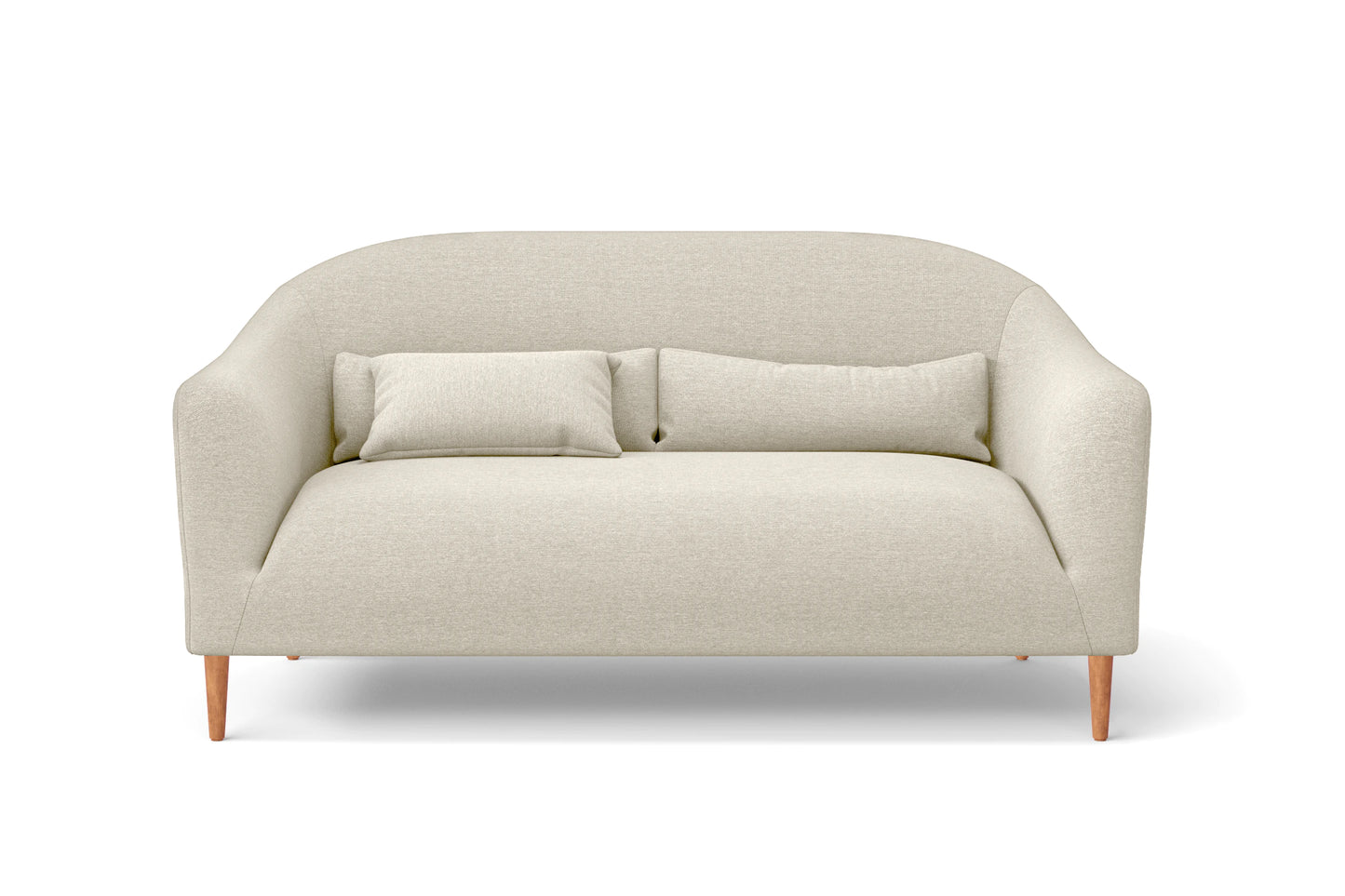 Andria 2 Seater Sofa Cream Linen Fabric