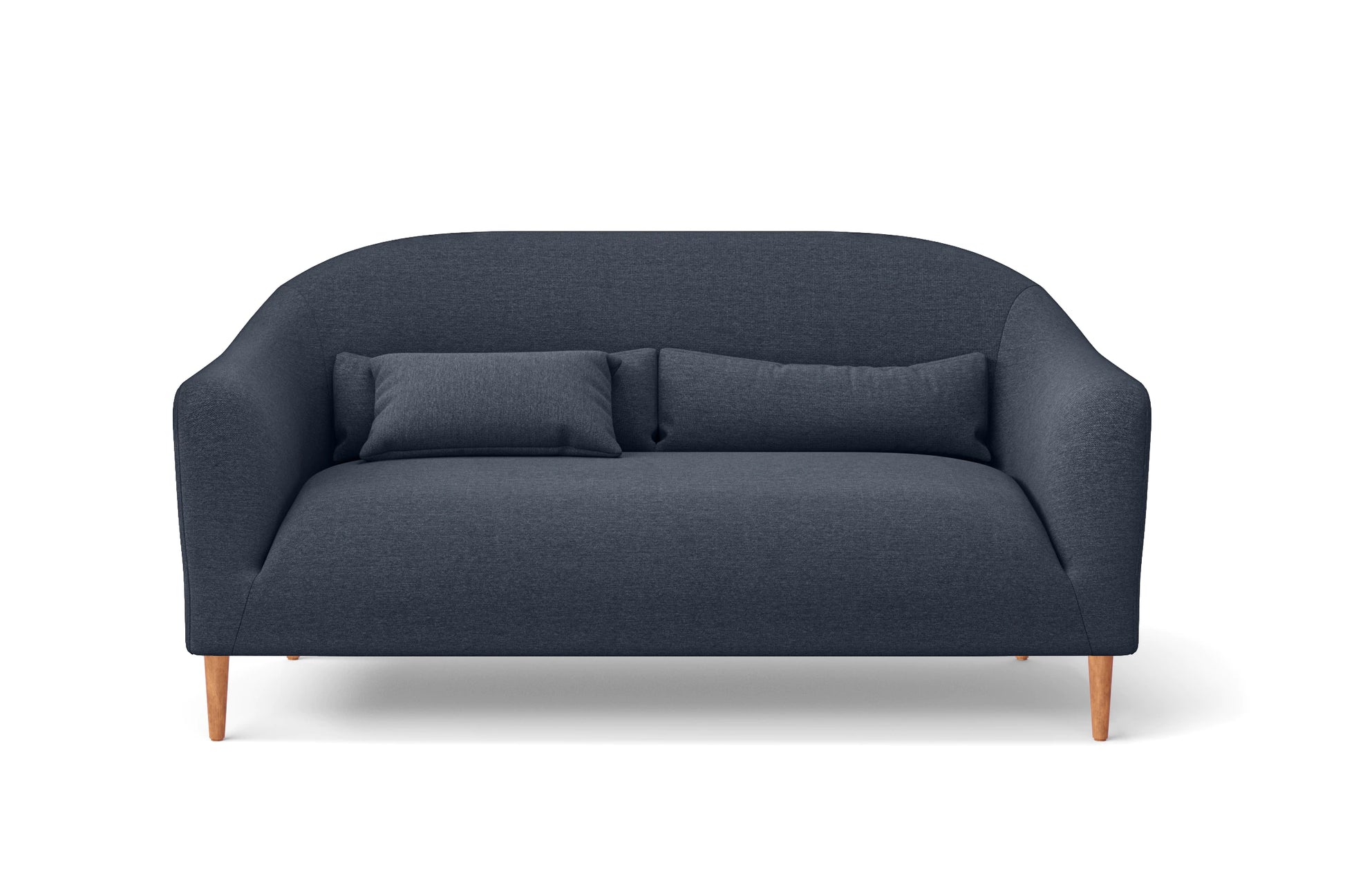 Andria 2 Seater Sofa Dark Blue Linen Fabric