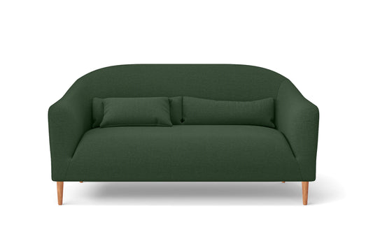 Andria 2 Seater Sofa Forest Green Linen Fabric