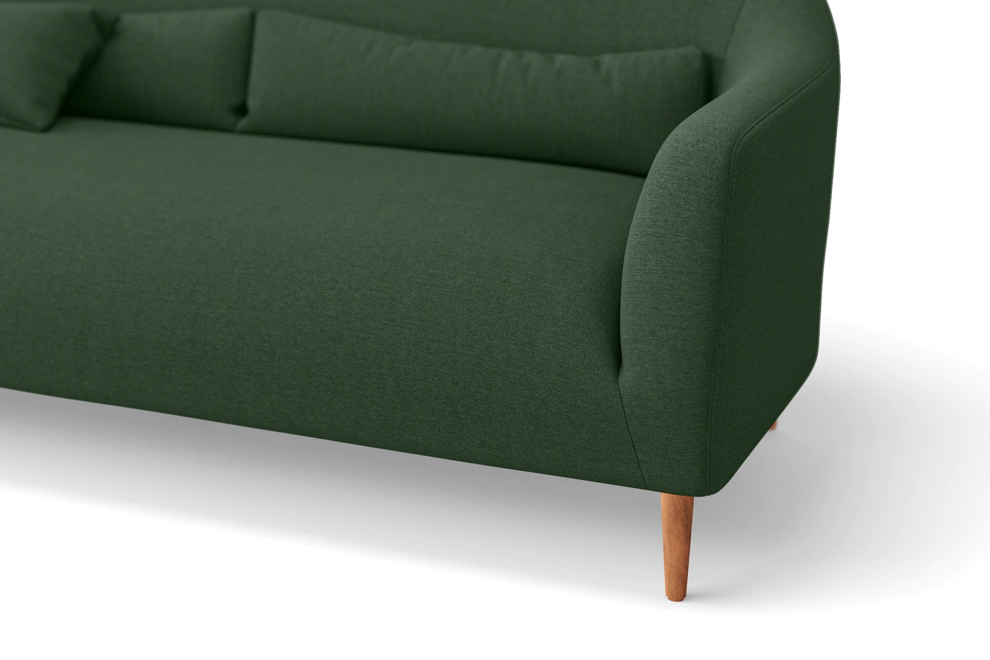 Andria 2 Seater Sofa Forest Green Linen Fabric