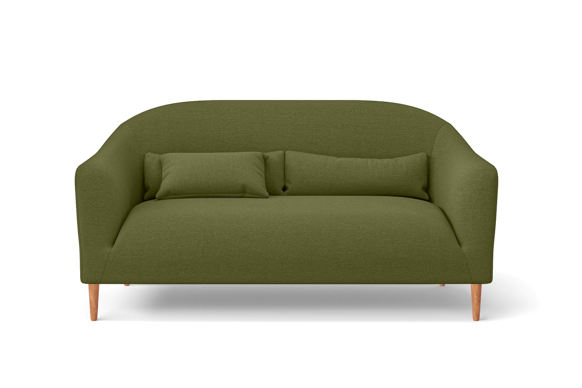 Andria 2 Seater Sofa Olive Linen Fabric