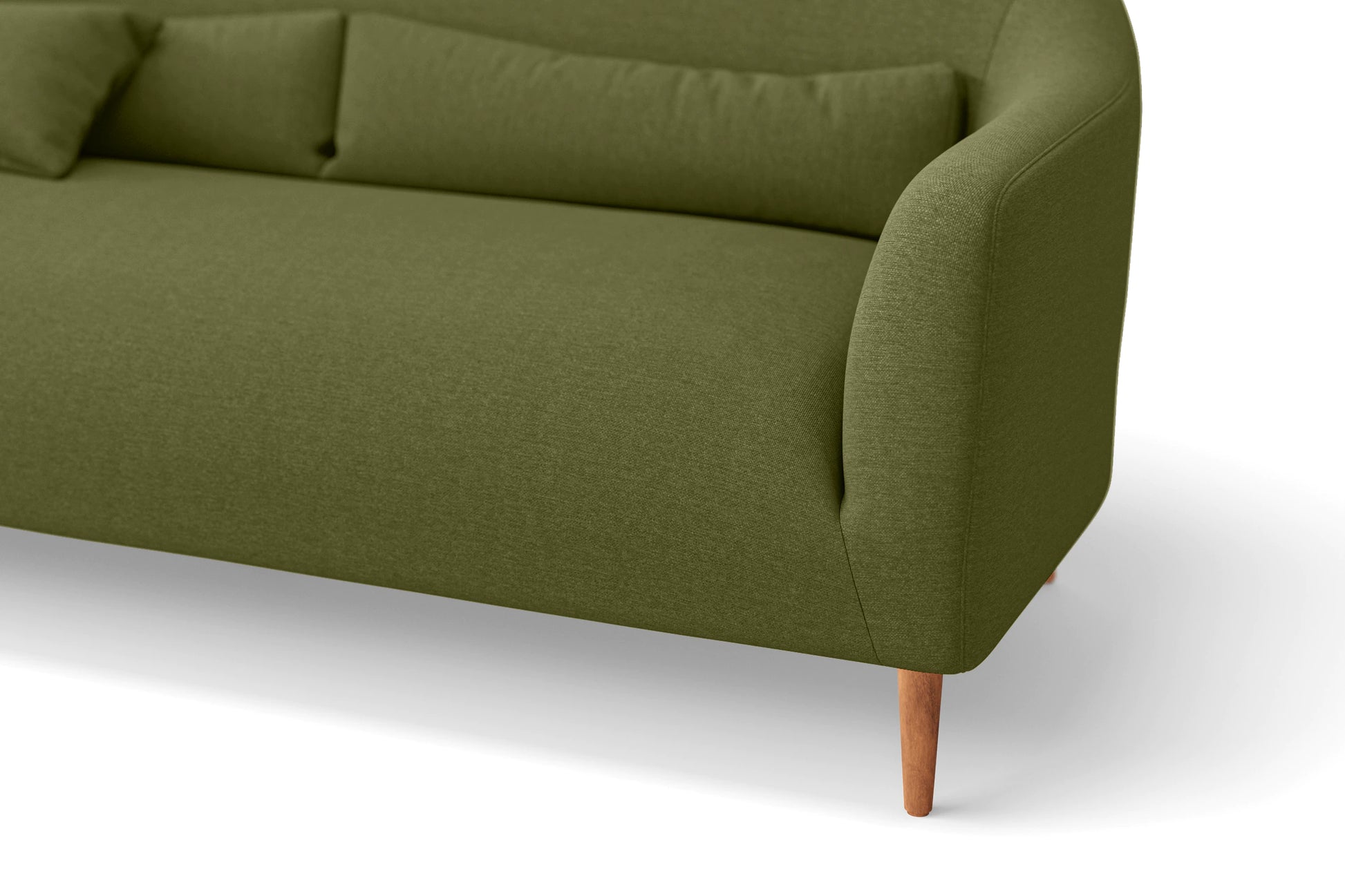 Andria 2 Seater Sofa Olive Linen Fabric