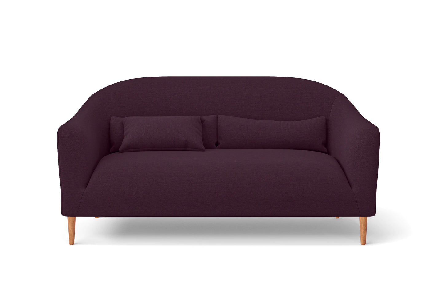 Andria 2 Seater Sofa Purple Linen Fabric