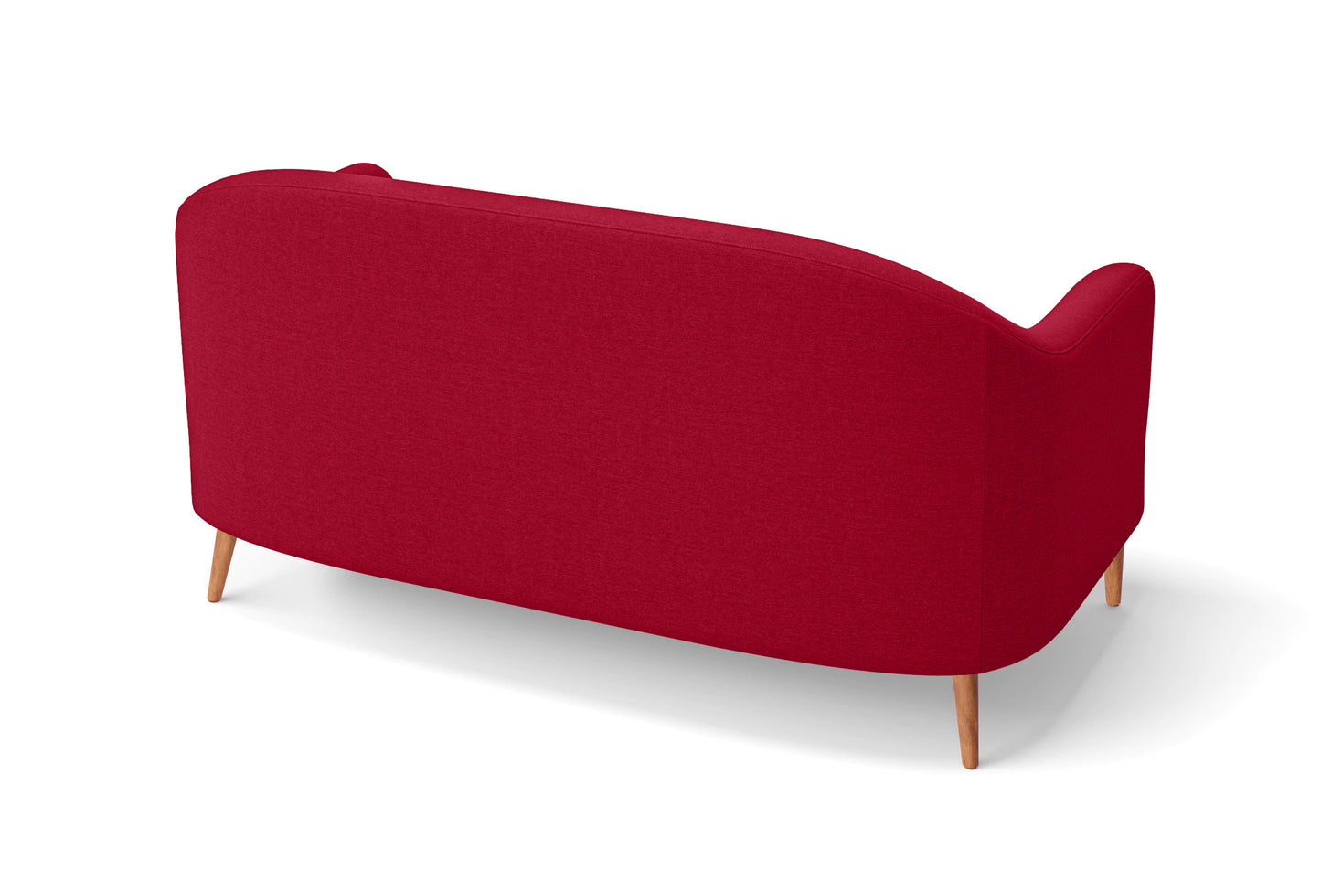 Andria 2 Seater Sofa Red Linen Fabric