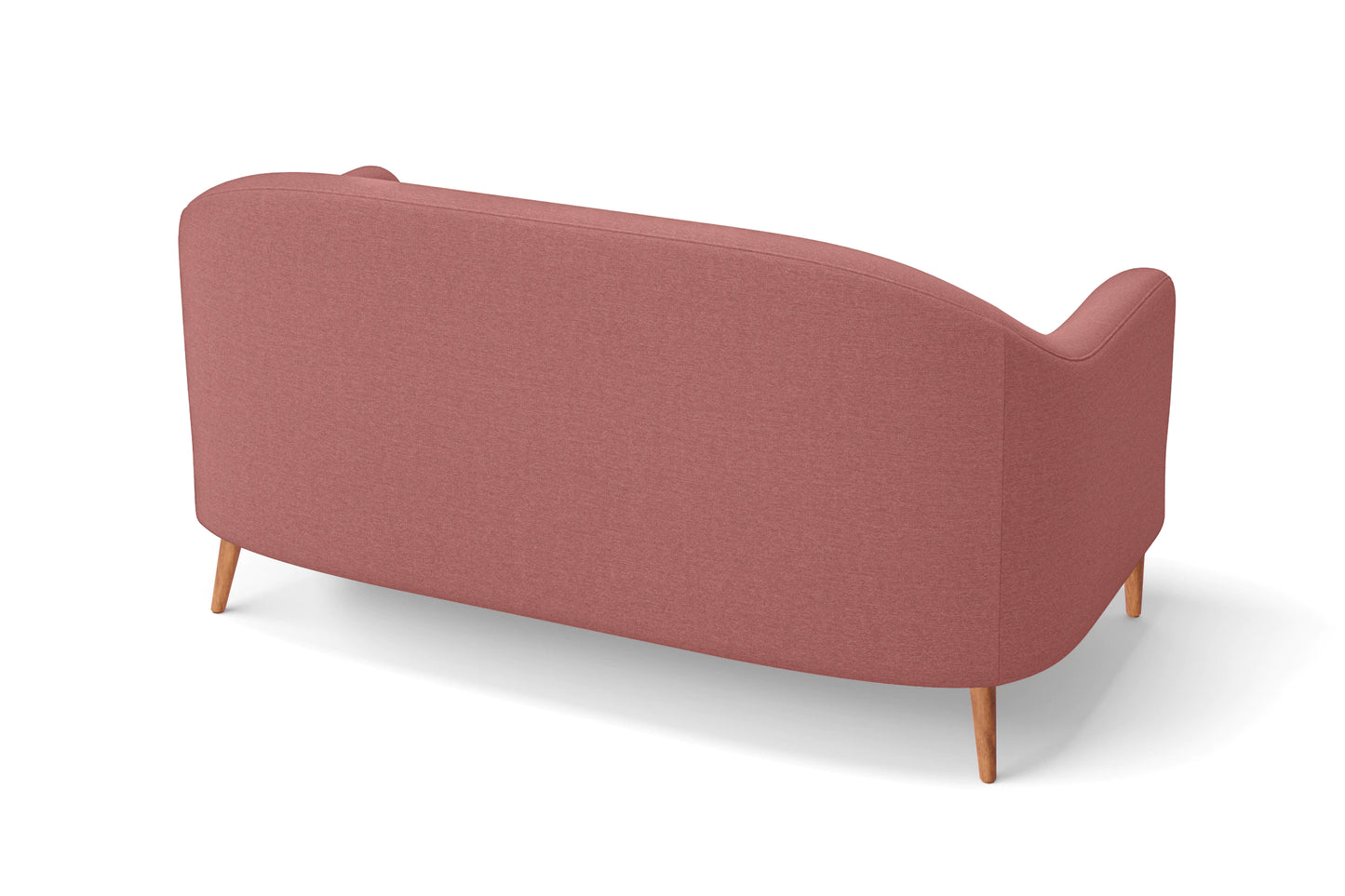 Andria 2 Seater Sofa Rose Pink Linen Fabric