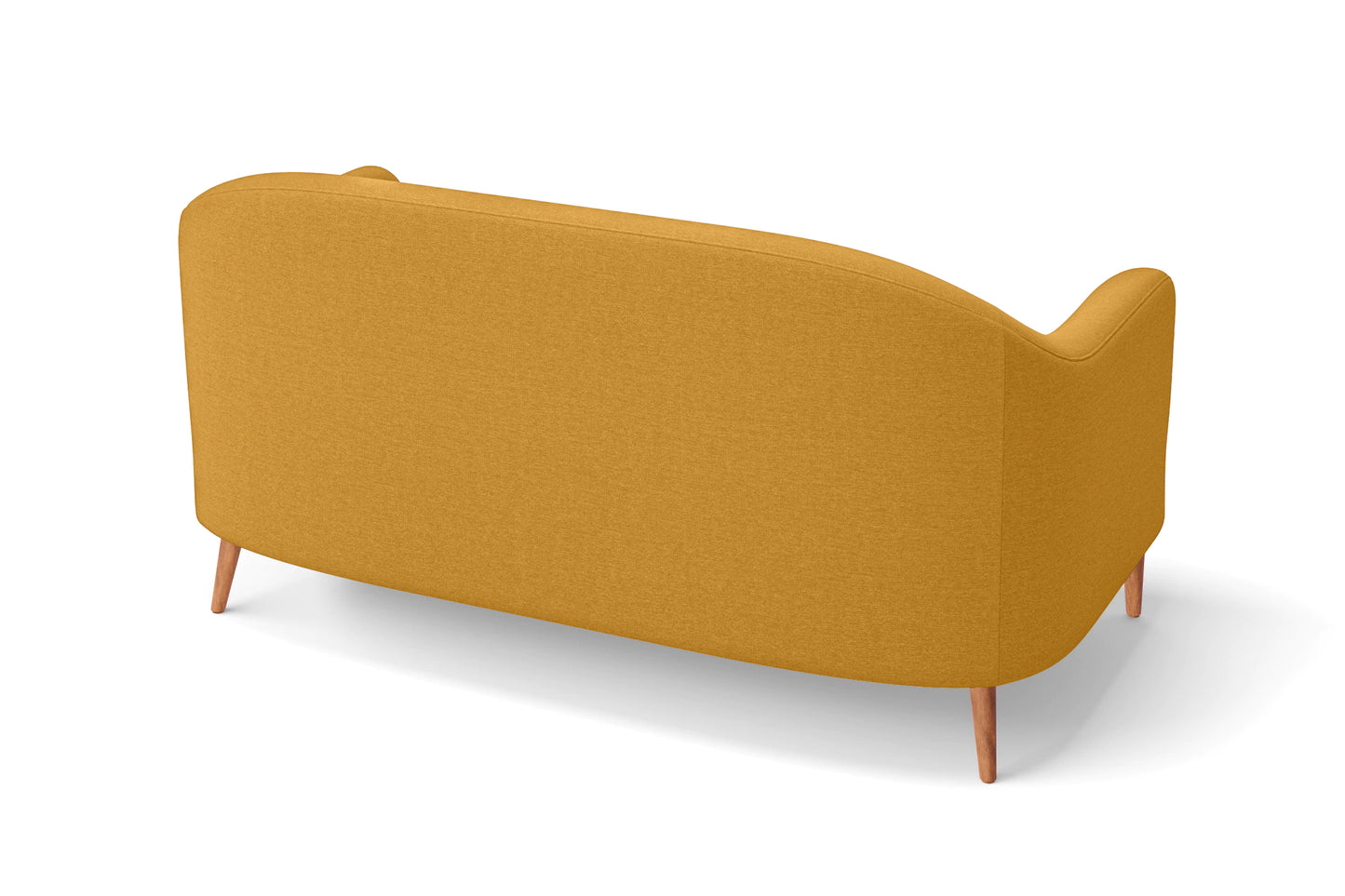 Andria 2 Seater Sofa Yellow Linen Fabric