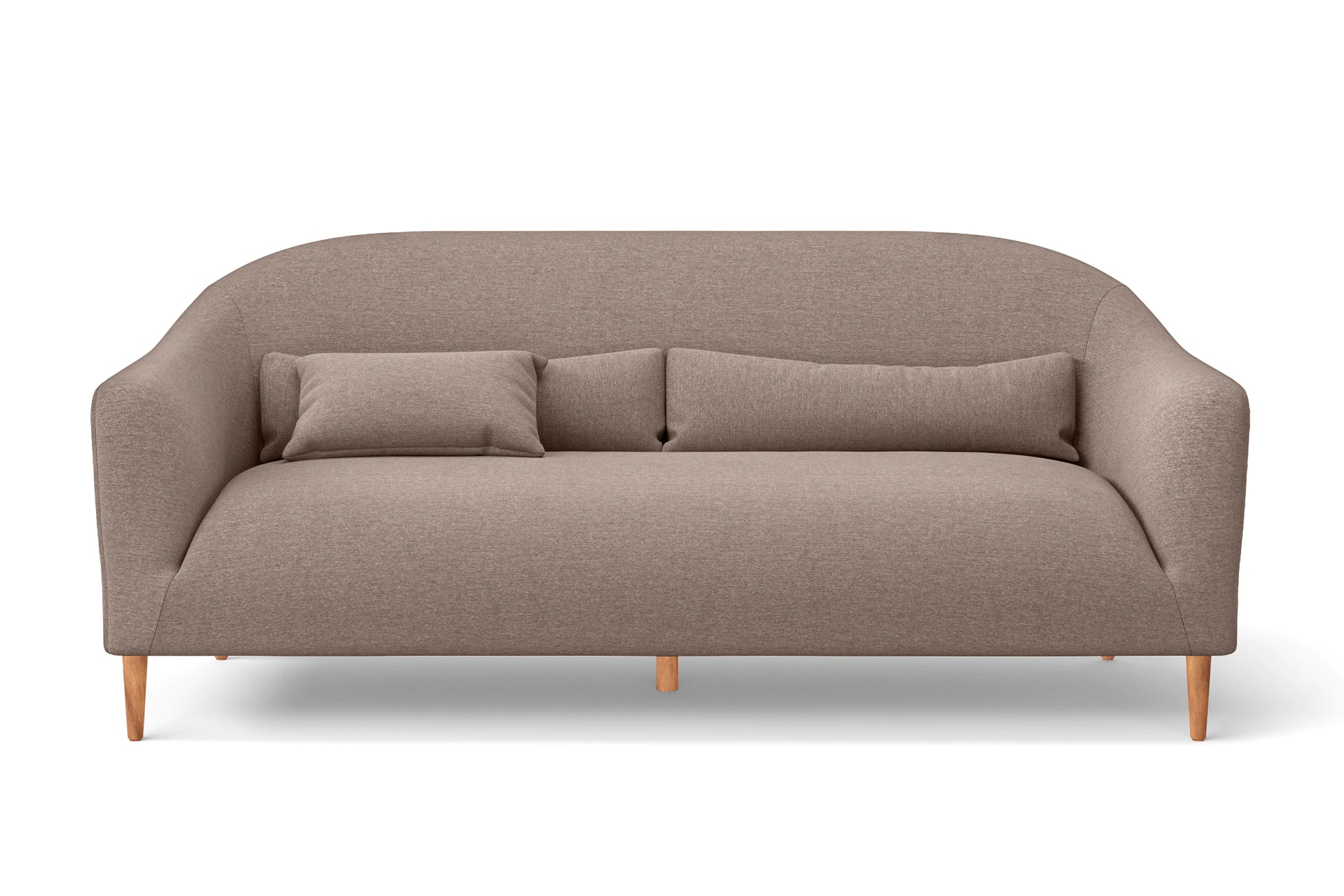 Andria 3 Seater Sofa Caramel Linen Fabric