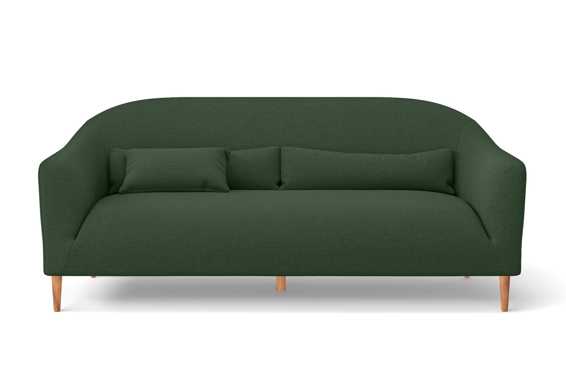 Andria 3 Seater Sofa Forest Green Linen Fabric