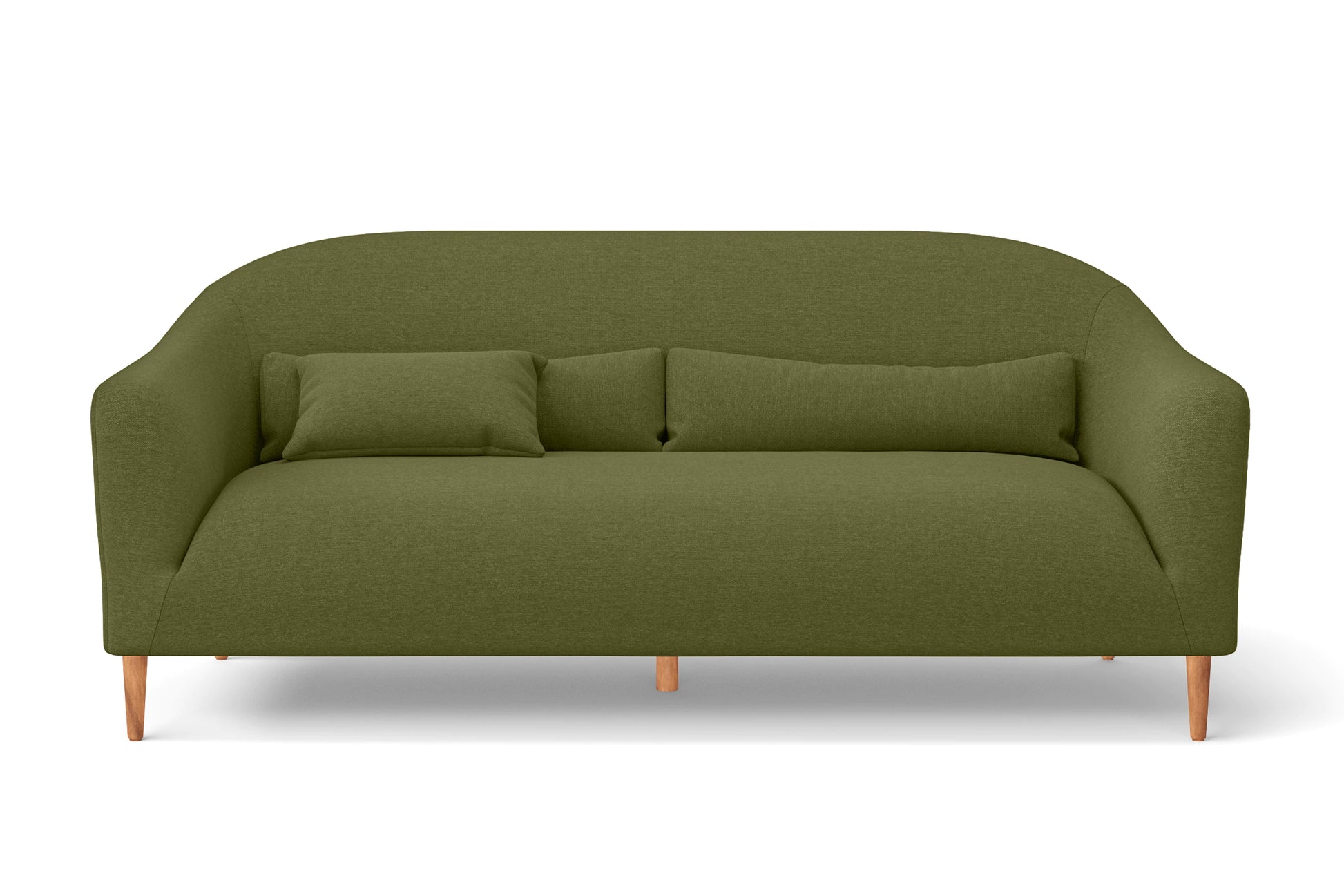 Andria 3 Seater Sofa Olive Linen Fabric