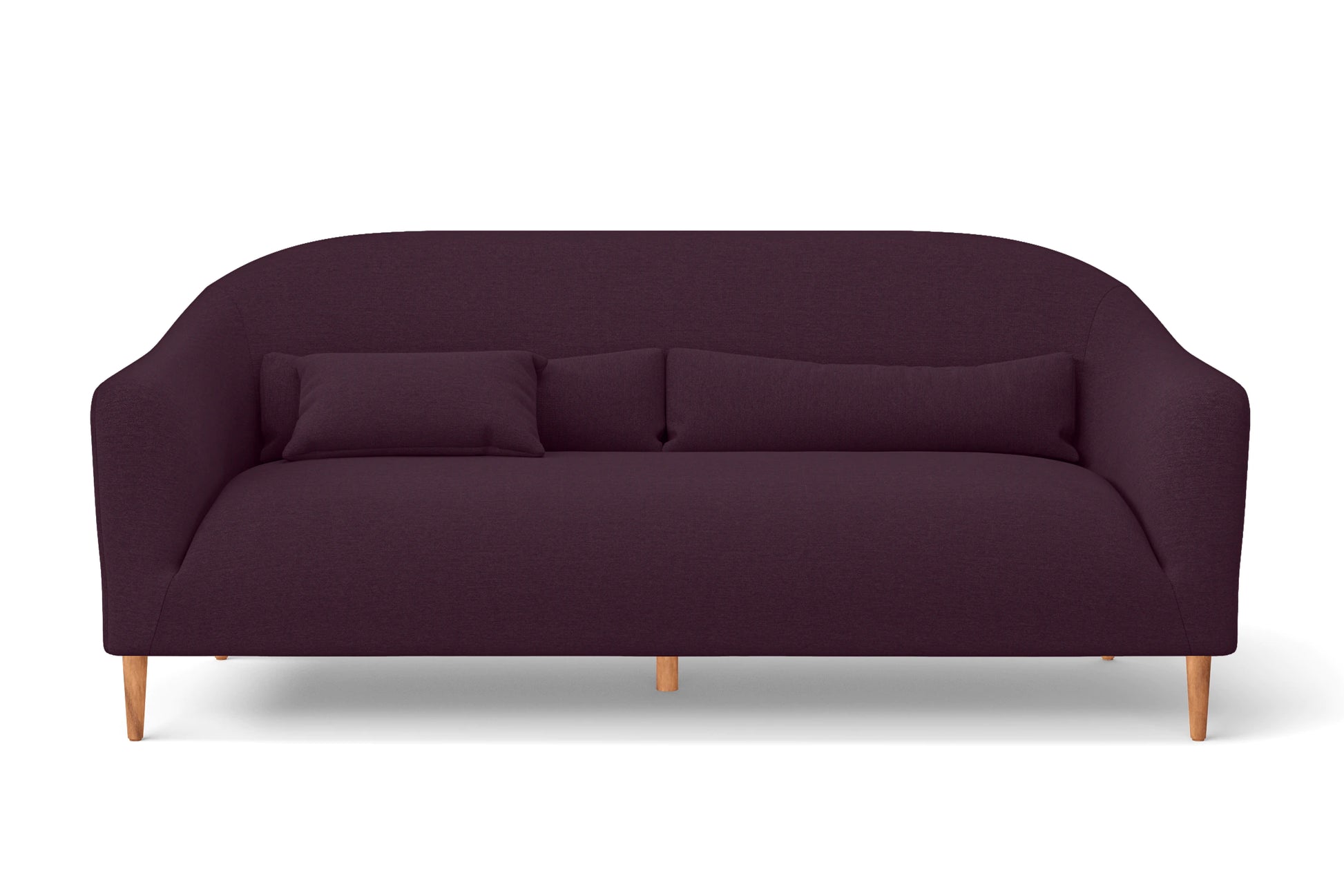 Andria 3 Seater Sofa Purple Linen Fabric