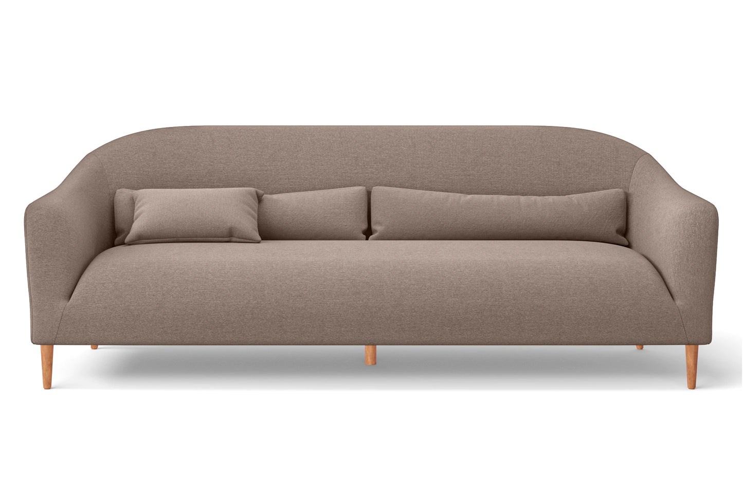 Andria 4 Seater Sofa Caramel Linen Fabric