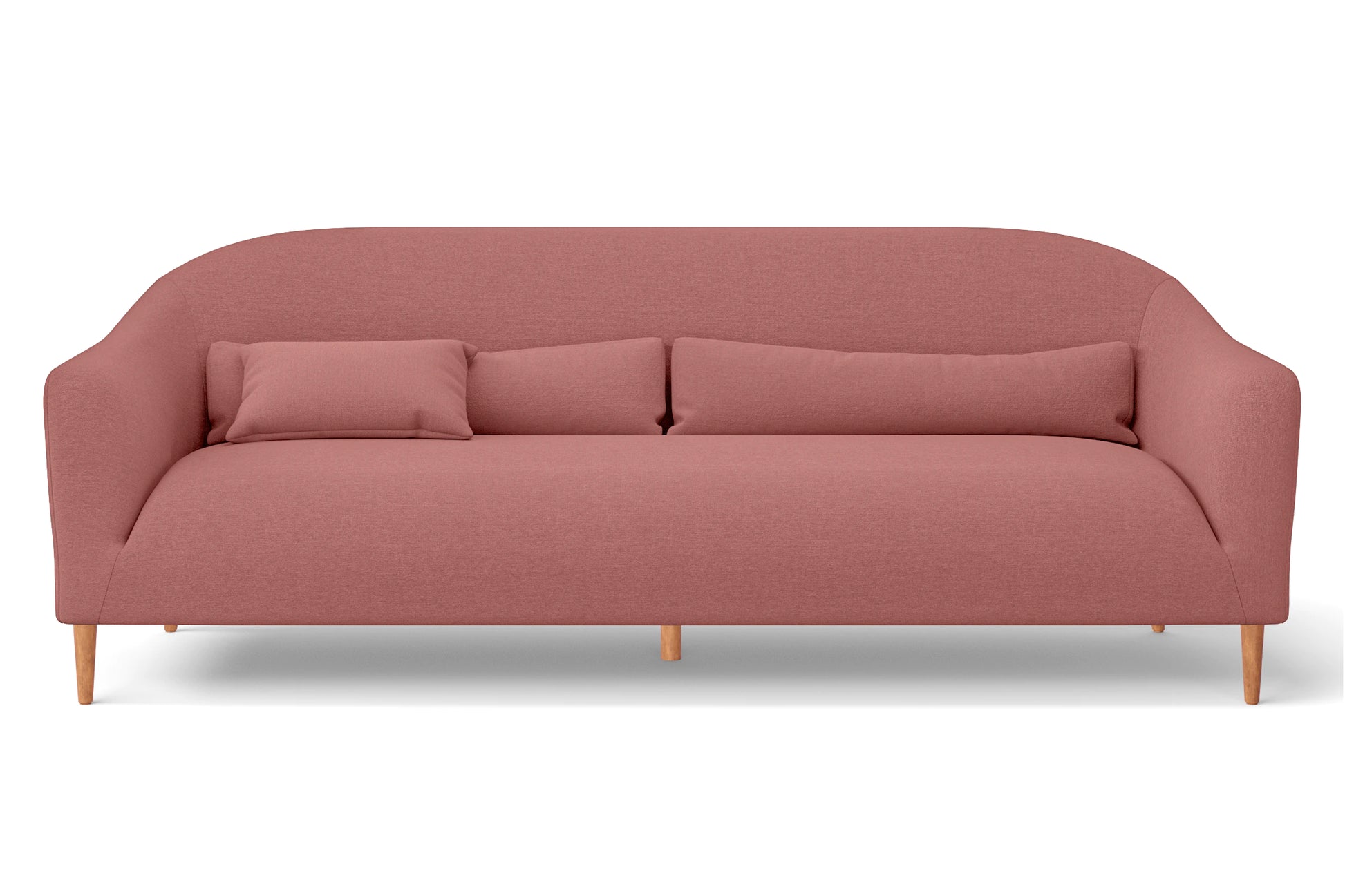 Andria 4 Seater Sofa Rose Pink Linen Fabric